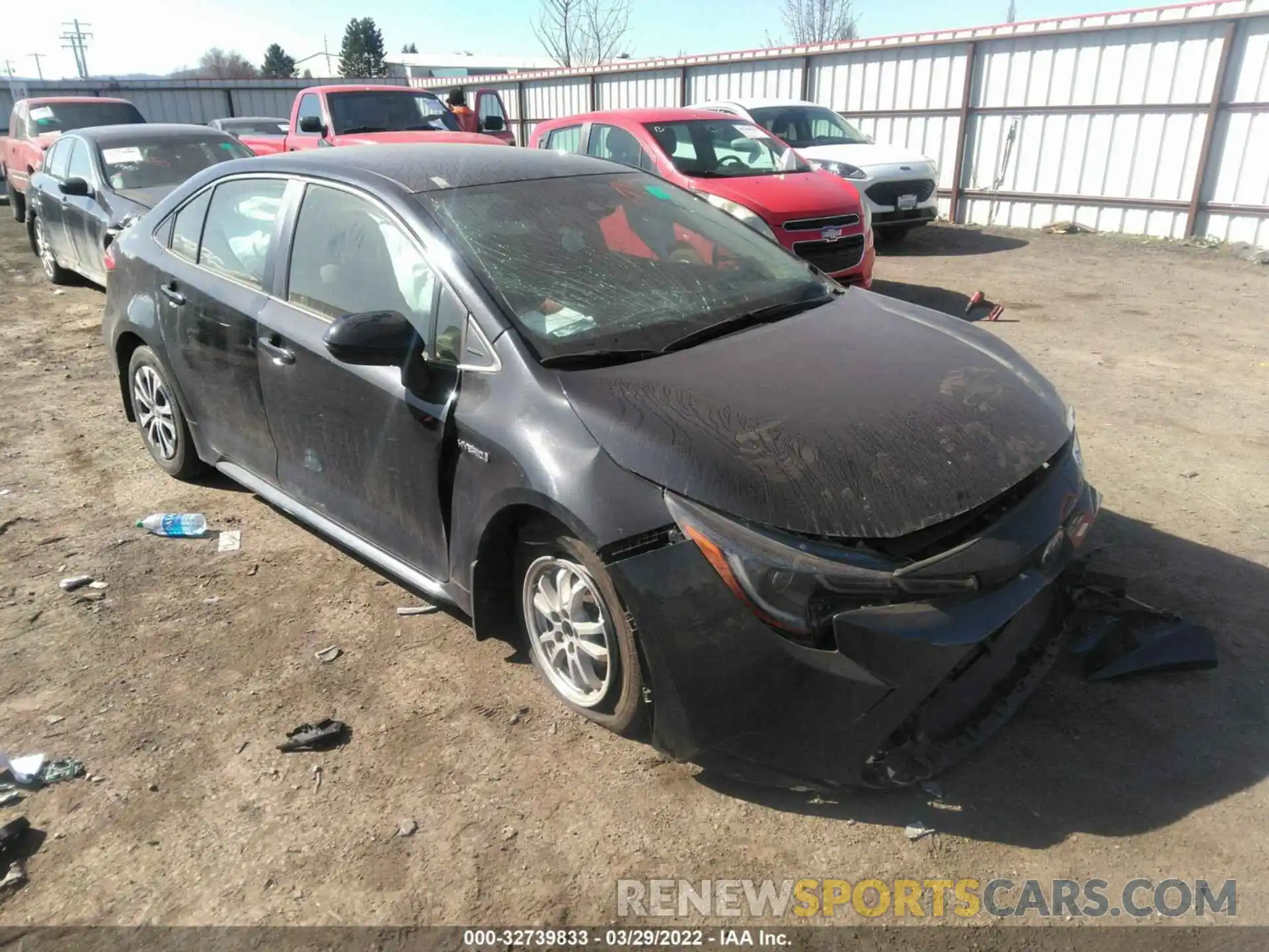 1 Photograph of a damaged car JTDEBRBE0LJ004206 TOYOTA COROLLA 2020