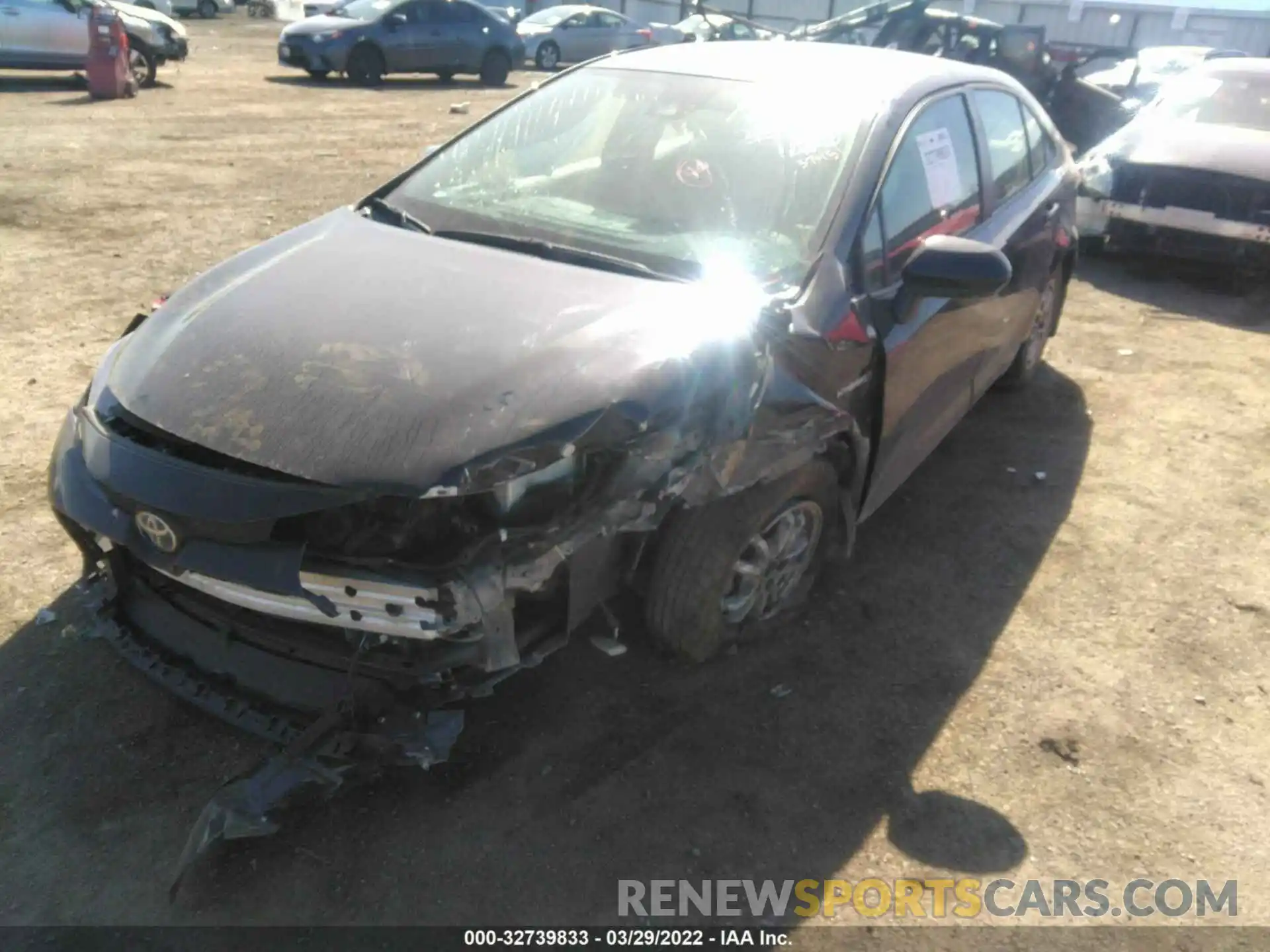 2 Photograph of a damaged car JTDEBRBE0LJ004206 TOYOTA COROLLA 2020