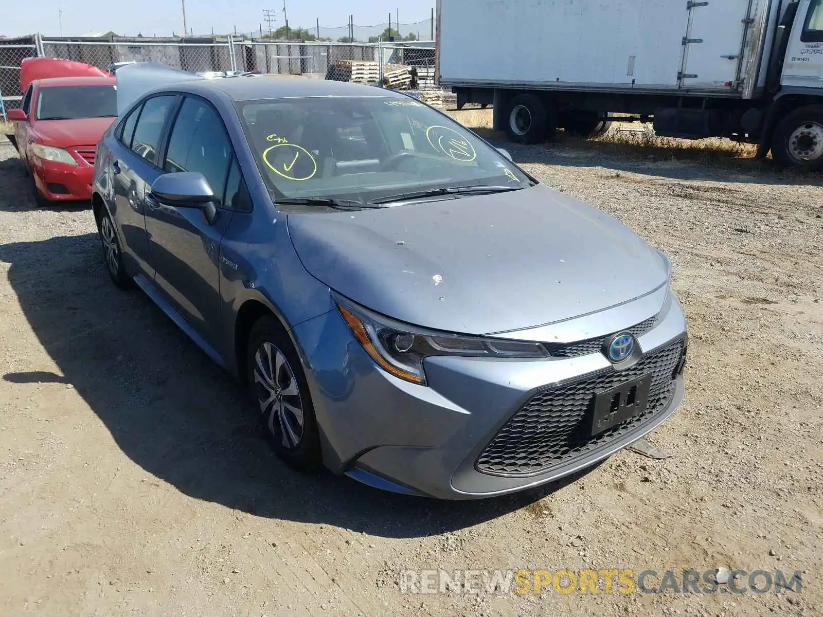 1 Photograph of a damaged car JTDEBRBE0LJ004979 TOYOTA COROLLA 2020