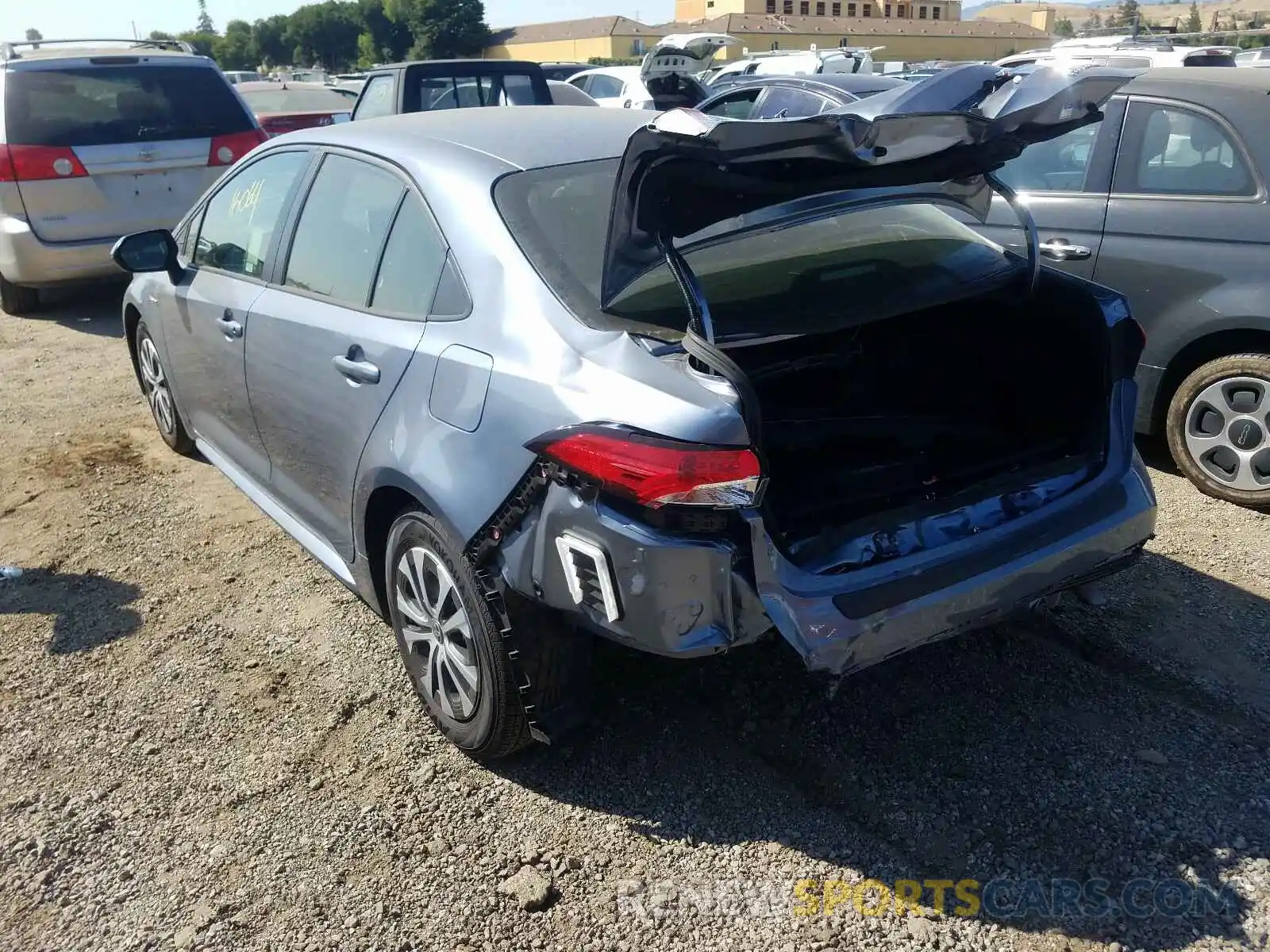 3 Photograph of a damaged car JTDEBRBE0LJ004979 TOYOTA COROLLA 2020