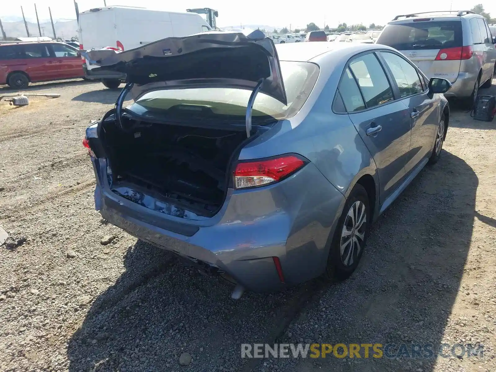 4 Photograph of a damaged car JTDEBRBE0LJ004979 TOYOTA COROLLA 2020