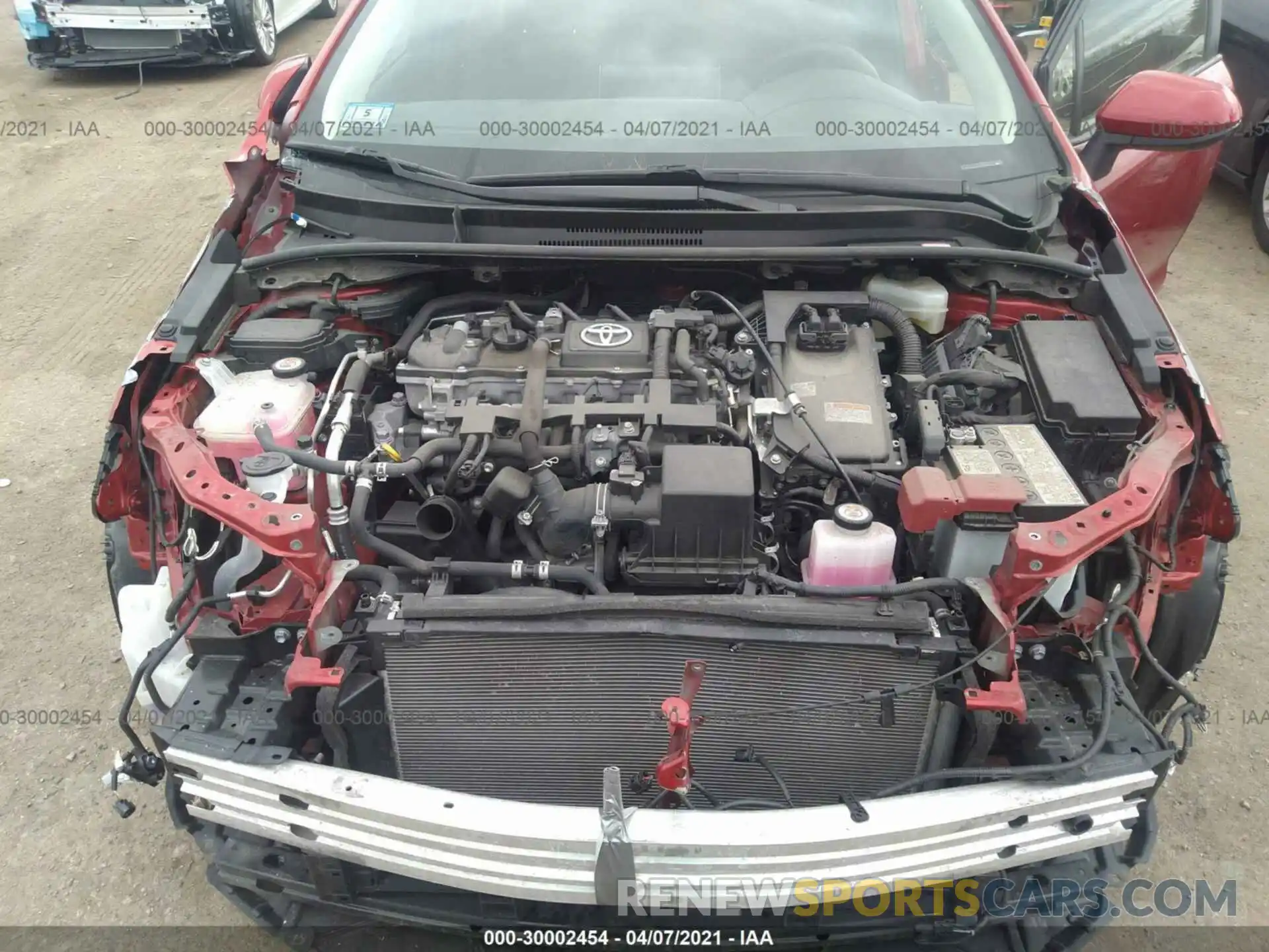 10 Photograph of a damaged car JTDEBRBE0LJ005159 TOYOTA COROLLA 2020