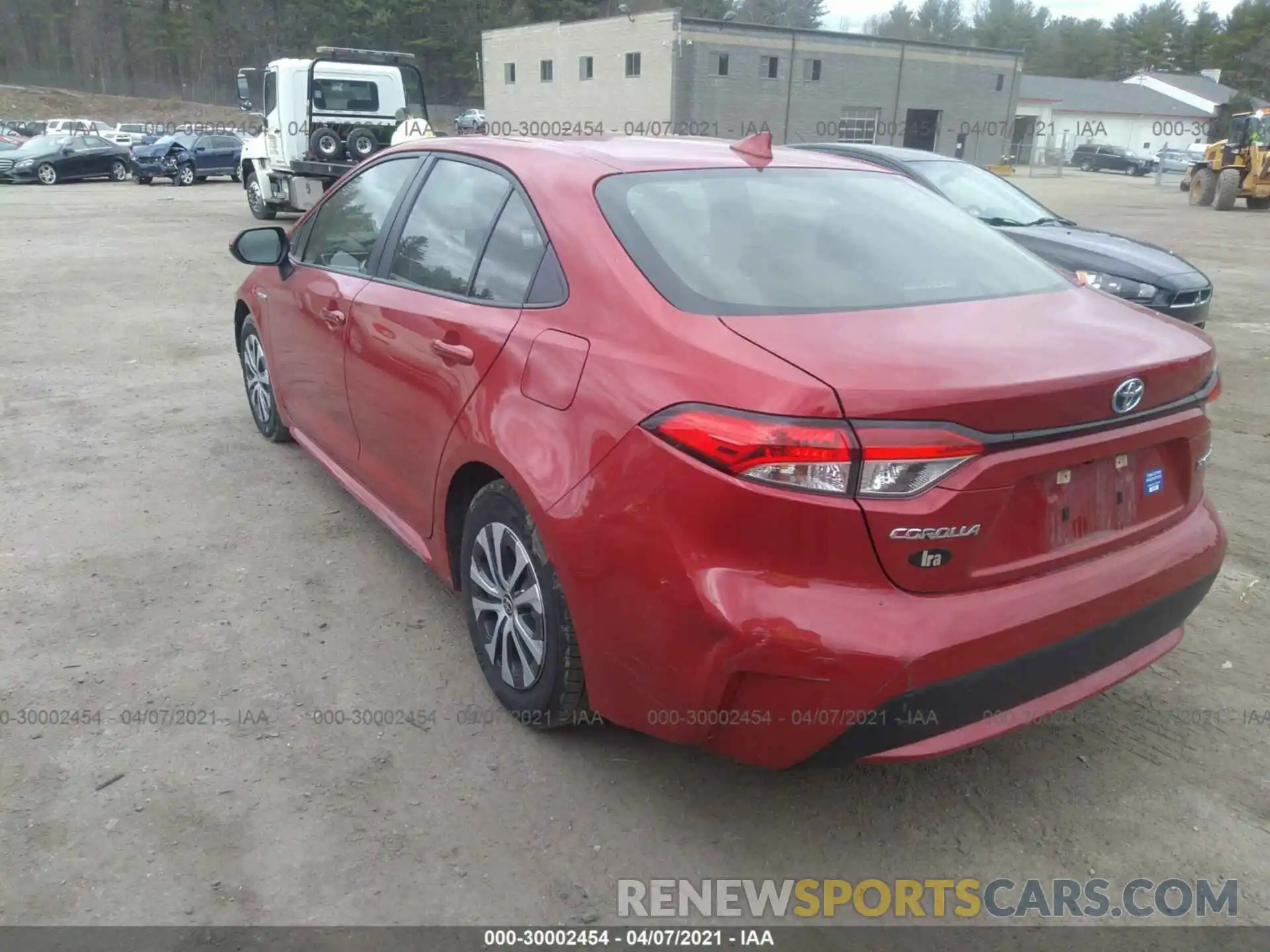 3 Photograph of a damaged car JTDEBRBE0LJ005159 TOYOTA COROLLA 2020