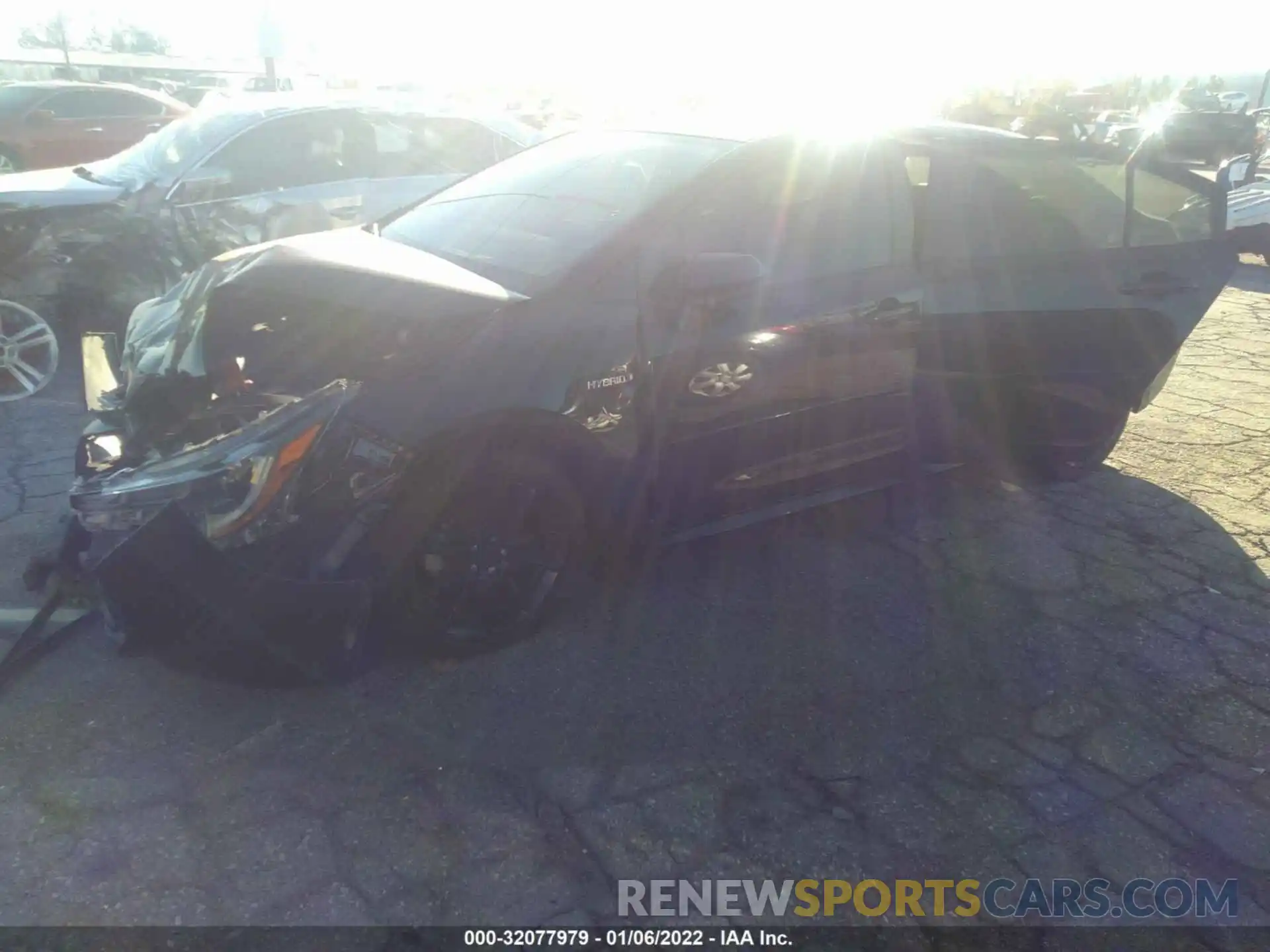 2 Photograph of a damaged car JTDEBRBE0LJ005937 TOYOTA COROLLA 2020