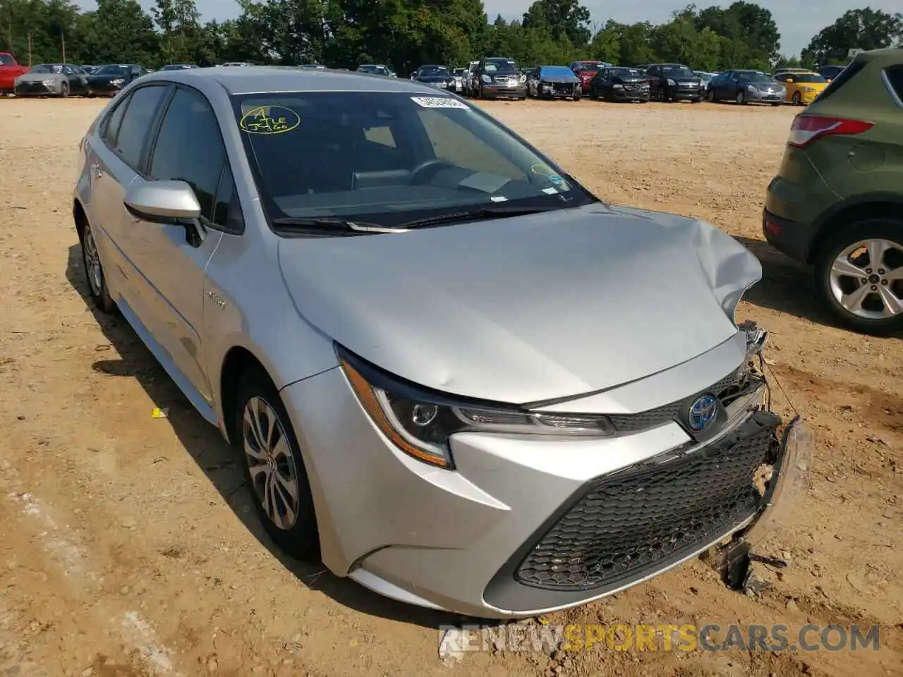 1 Photograph of a damaged car JTDEBRBE0LJ006151 TOYOTA COROLLA 2020