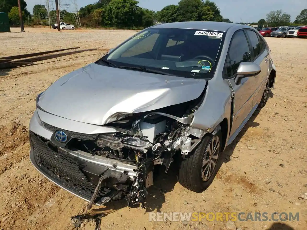 2 Photograph of a damaged car JTDEBRBE0LJ006151 TOYOTA COROLLA 2020