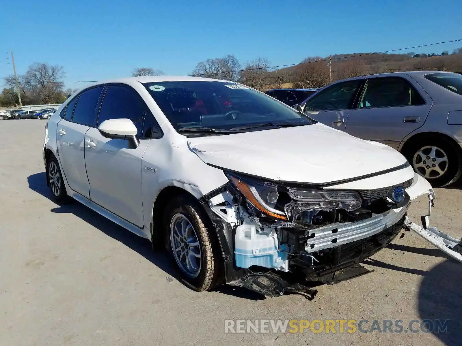 1 Photograph of a damaged car JTDEBRBE0LJ007588 TOYOTA COROLLA 2020