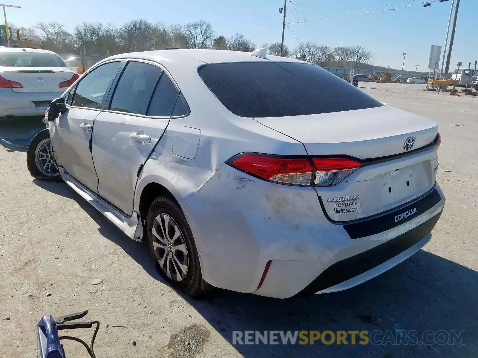 3 Photograph of a damaged car JTDEBRBE0LJ007588 TOYOTA COROLLA 2020