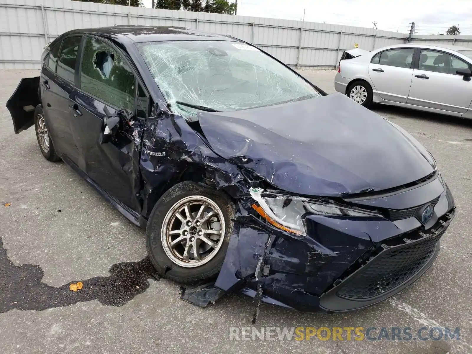 1 Photograph of a damaged car JTDEBRBE0LJ008014 TOYOTA COROLLA 2020