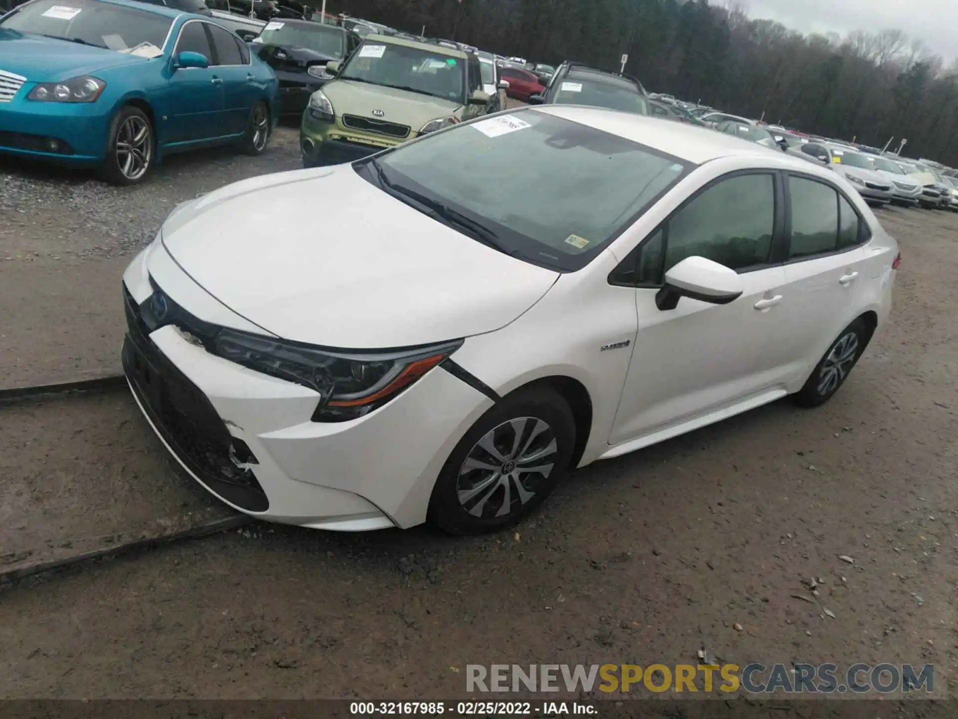 2 Photograph of a damaged car JTDEBRBE0LJ008613 TOYOTA COROLLA 2020