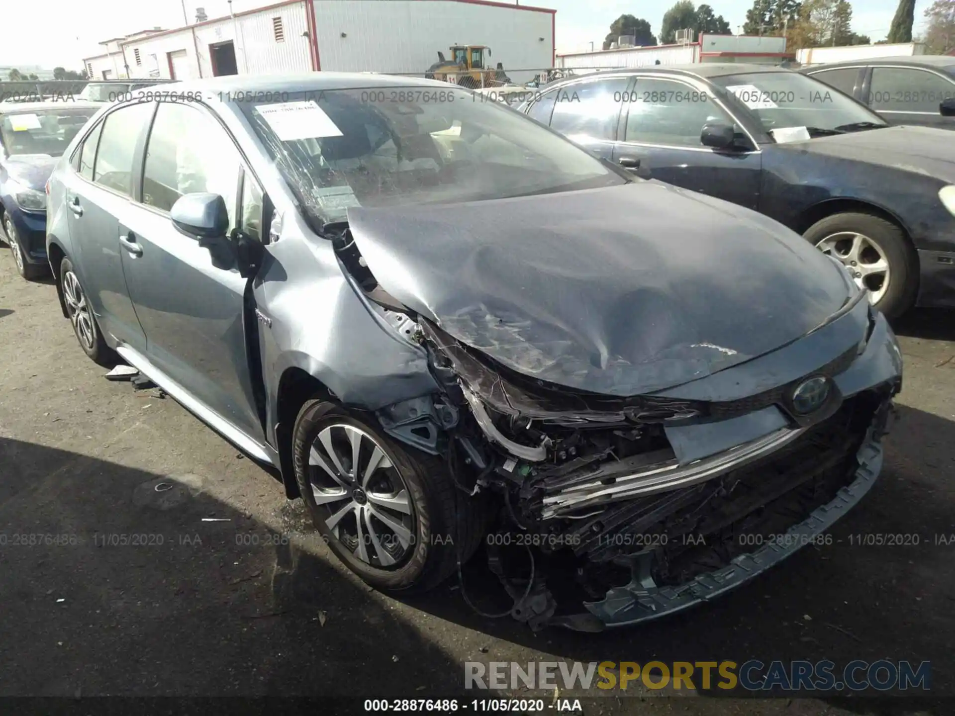 1 Photograph of a damaged car JTDEBRBE0LJ009437 TOYOTA COROLLA 2020