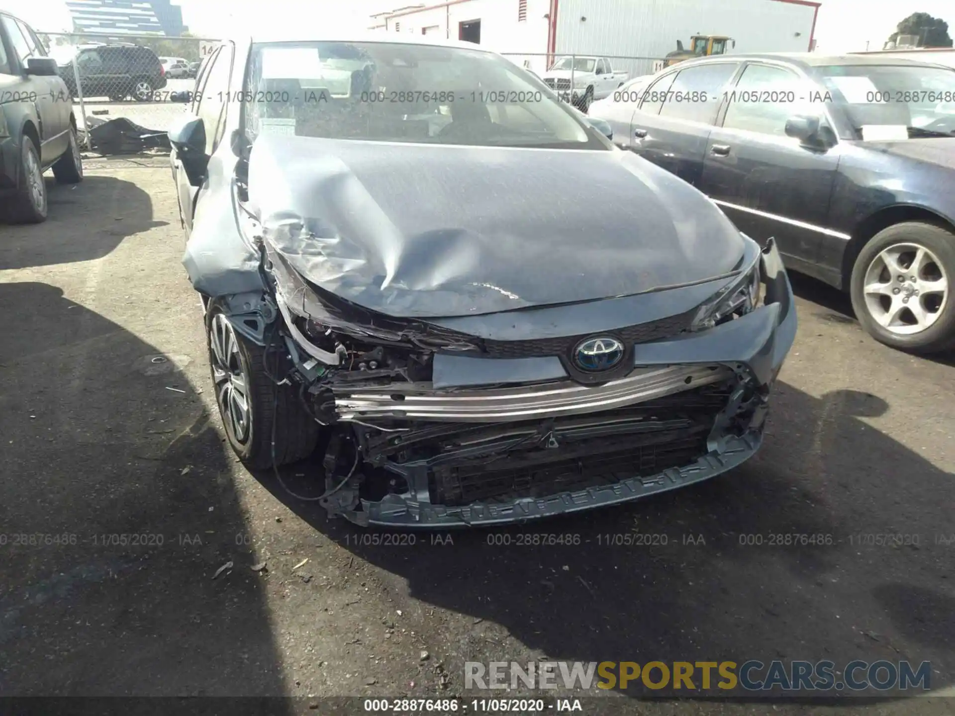 6 Photograph of a damaged car JTDEBRBE0LJ009437 TOYOTA COROLLA 2020