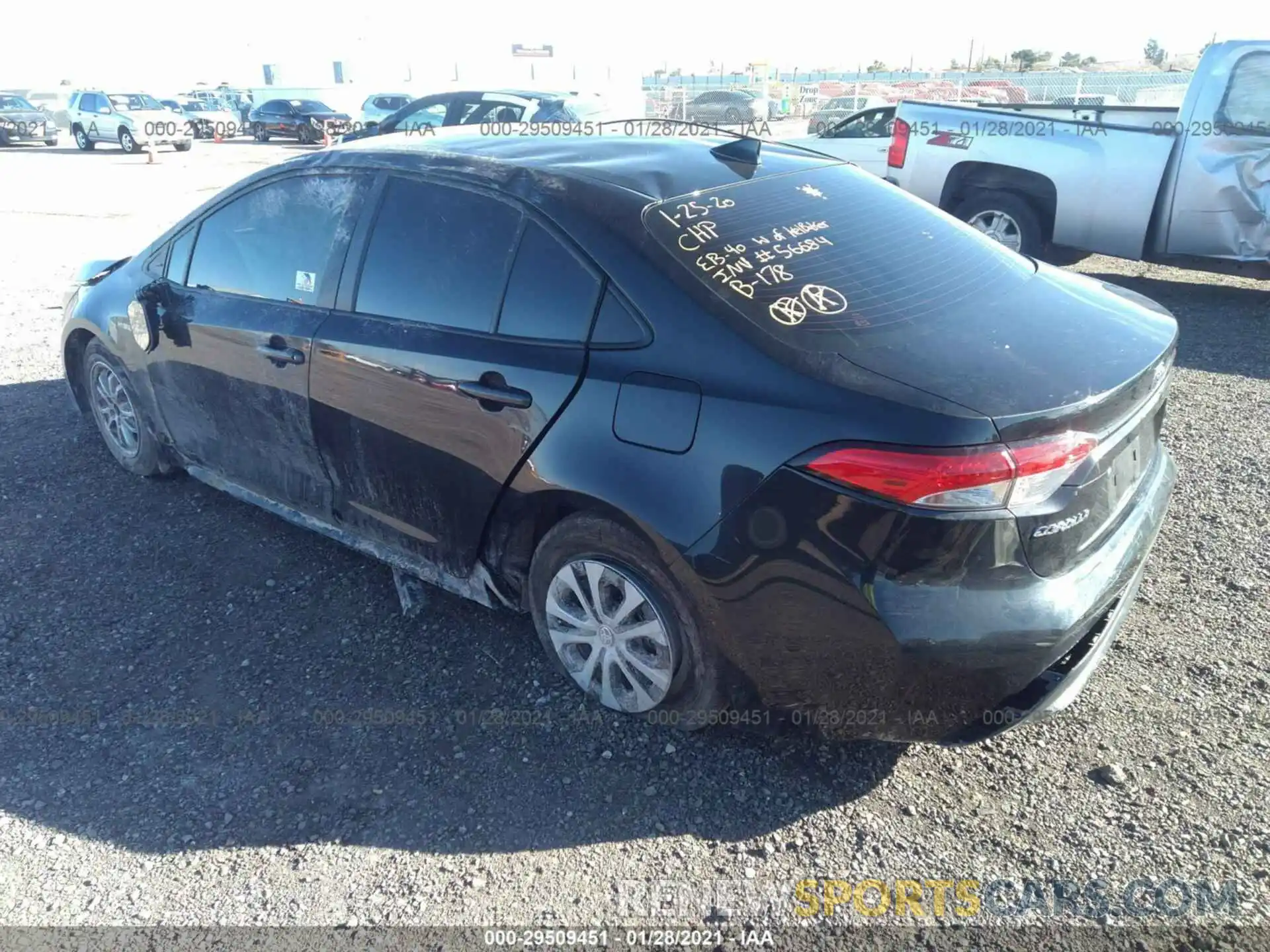 3 Photograph of a damaged car JTDEBRBE0LJ011057 TOYOTA COROLLA 2020