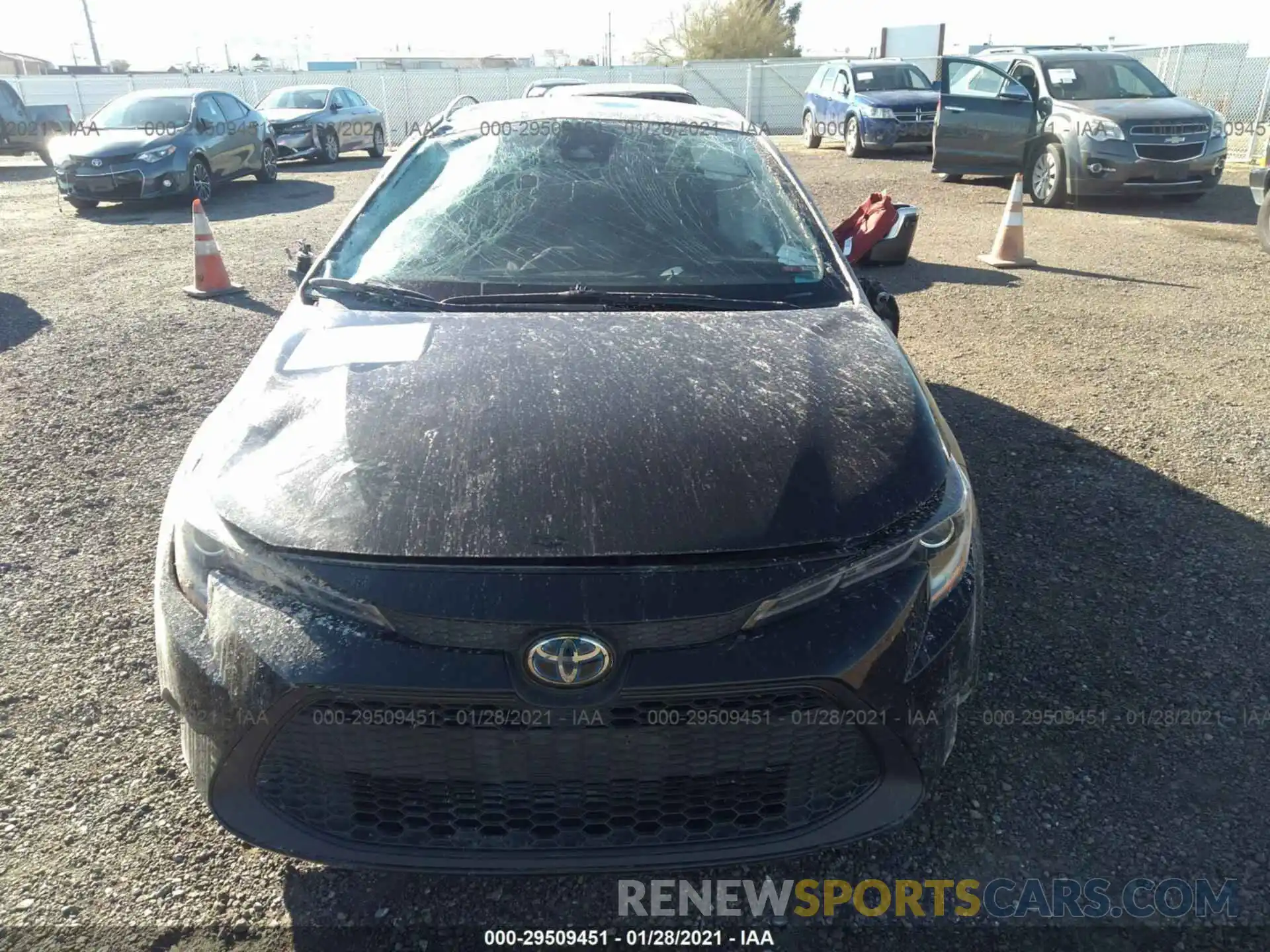 6 Photograph of a damaged car JTDEBRBE0LJ011057 TOYOTA COROLLA 2020