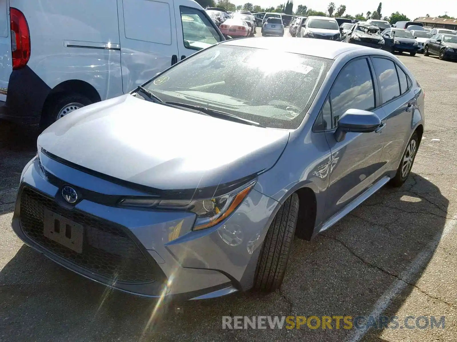 2 Photograph of a damaged car JTDEBRBE0LJ011186 TOYOTA COROLLA 2020