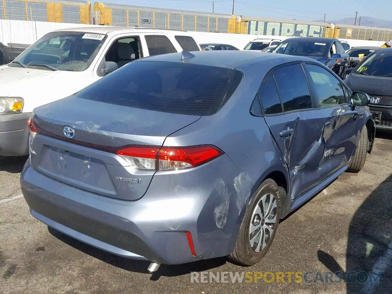 4 Photograph of a damaged car JTDEBRBE0LJ011186 TOYOTA COROLLA 2020