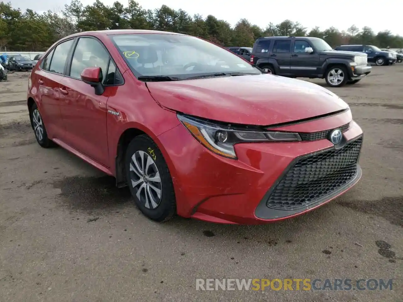 1 Photograph of a damaged car JTDEBRBE0LJ012175 TOYOTA COROLLA 2020