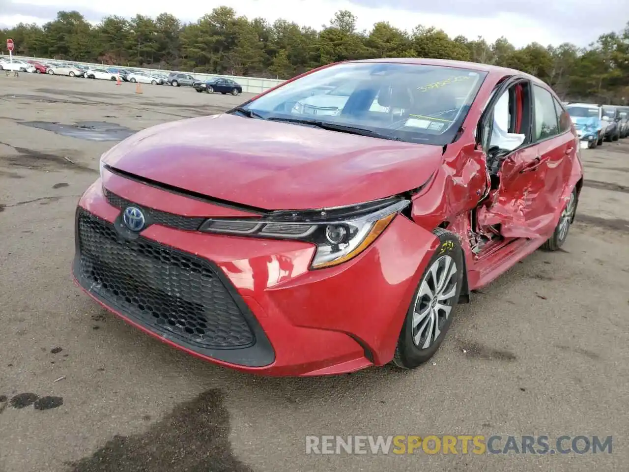 2 Photograph of a damaged car JTDEBRBE0LJ012175 TOYOTA COROLLA 2020