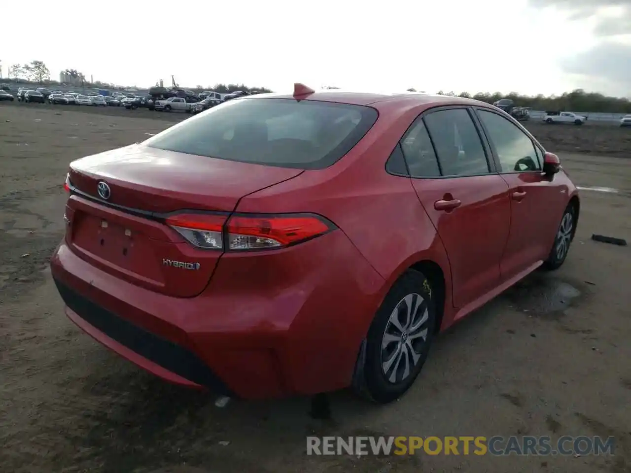 4 Photograph of a damaged car JTDEBRBE0LJ012175 TOYOTA COROLLA 2020