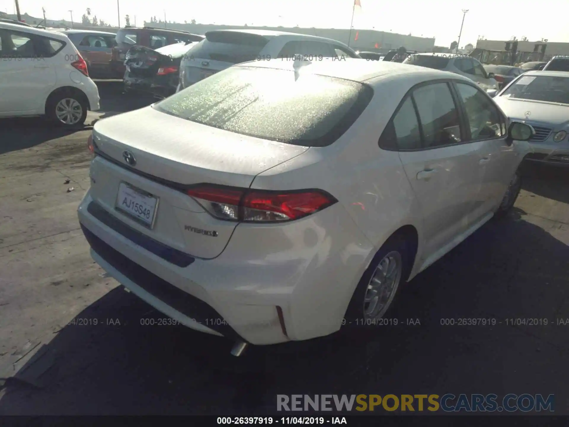 4 Photograph of a damaged car JTDEBRBE0LJ012256 TOYOTA COROLLA 2020