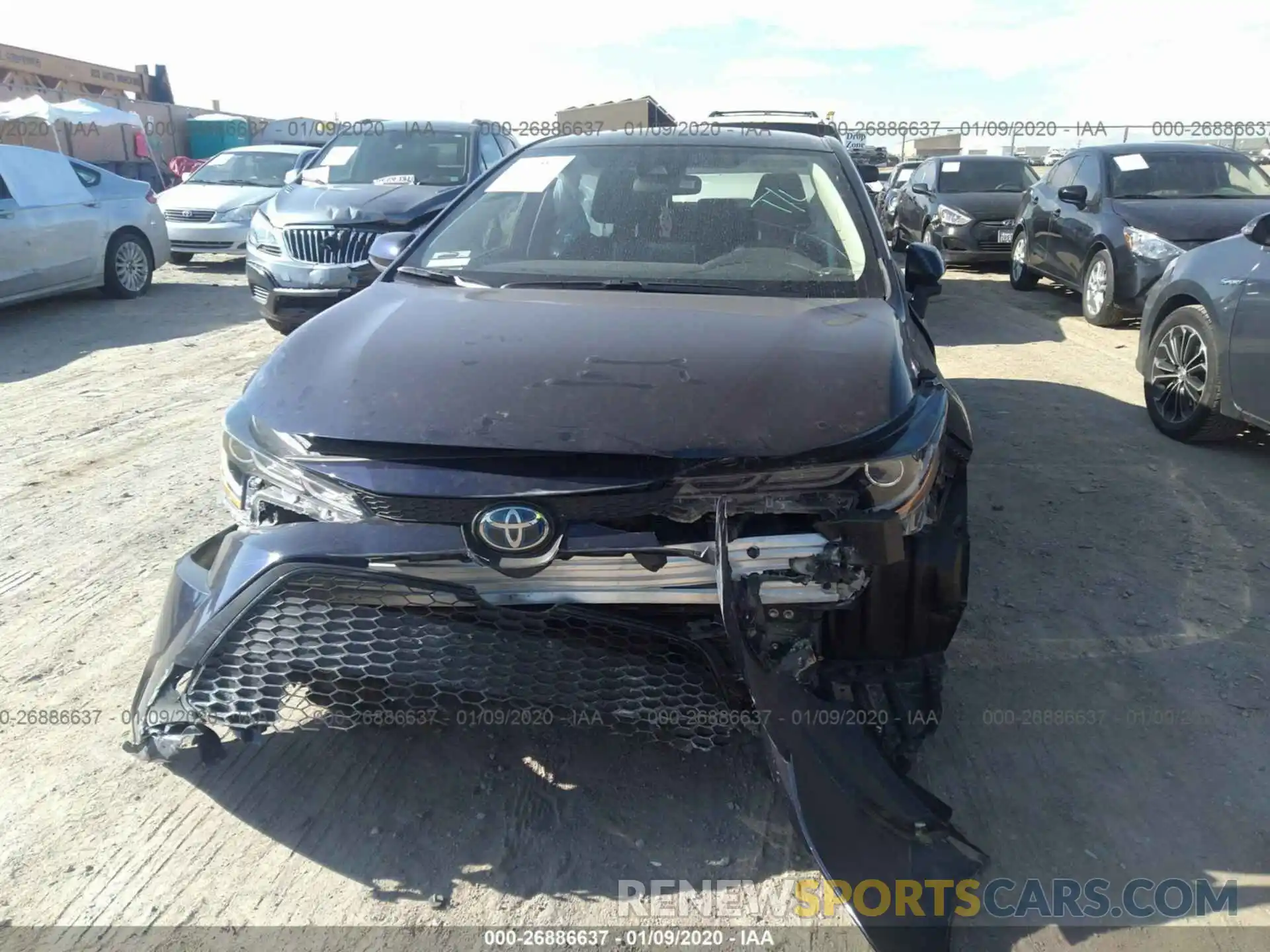 6 Photograph of a damaged car JTDEBRBE0LJ012872 TOYOTA COROLLA 2020