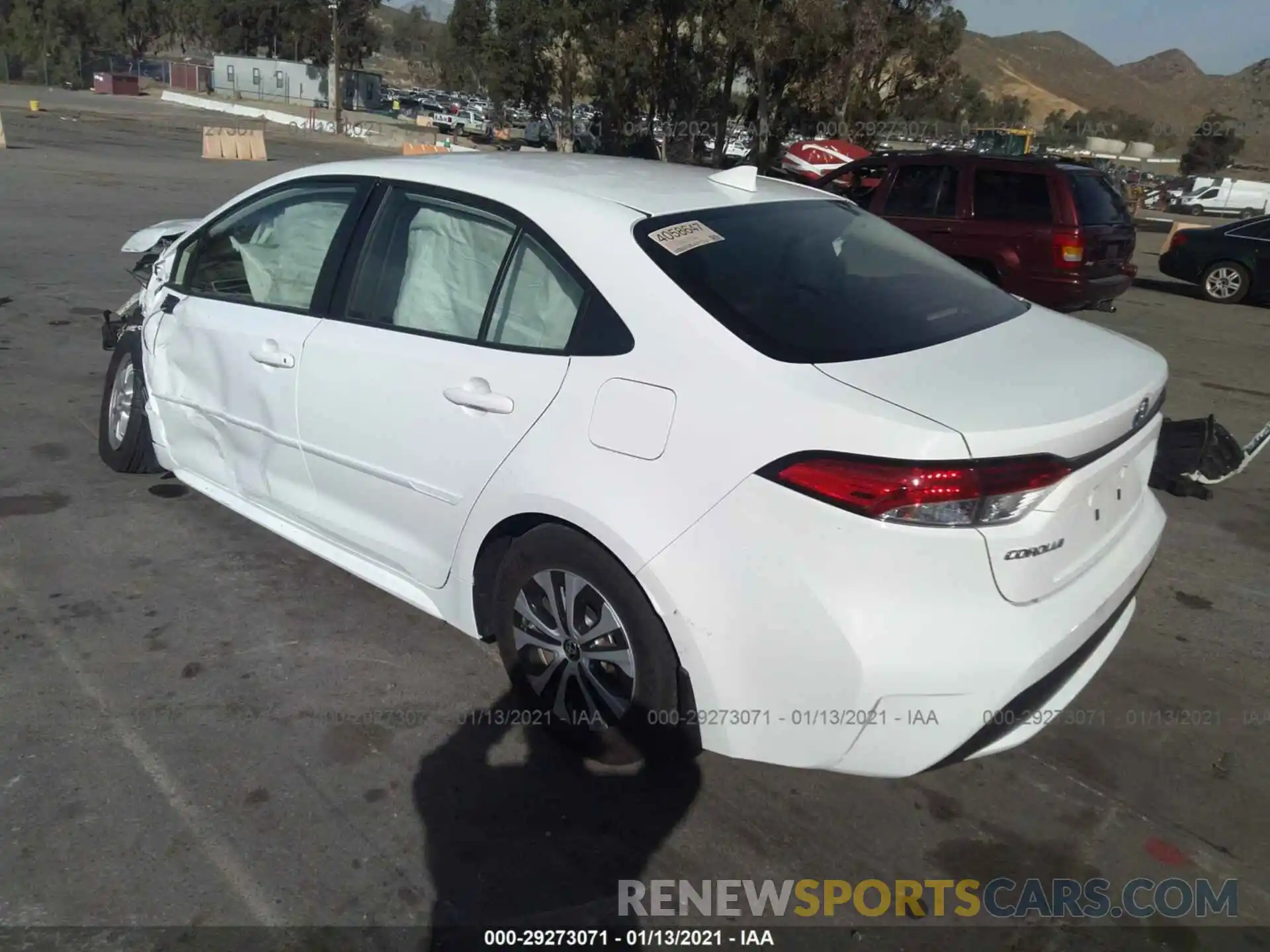 3 Photograph of a damaged car JTDEBRBE0LJ012922 TOYOTA COROLLA 2020