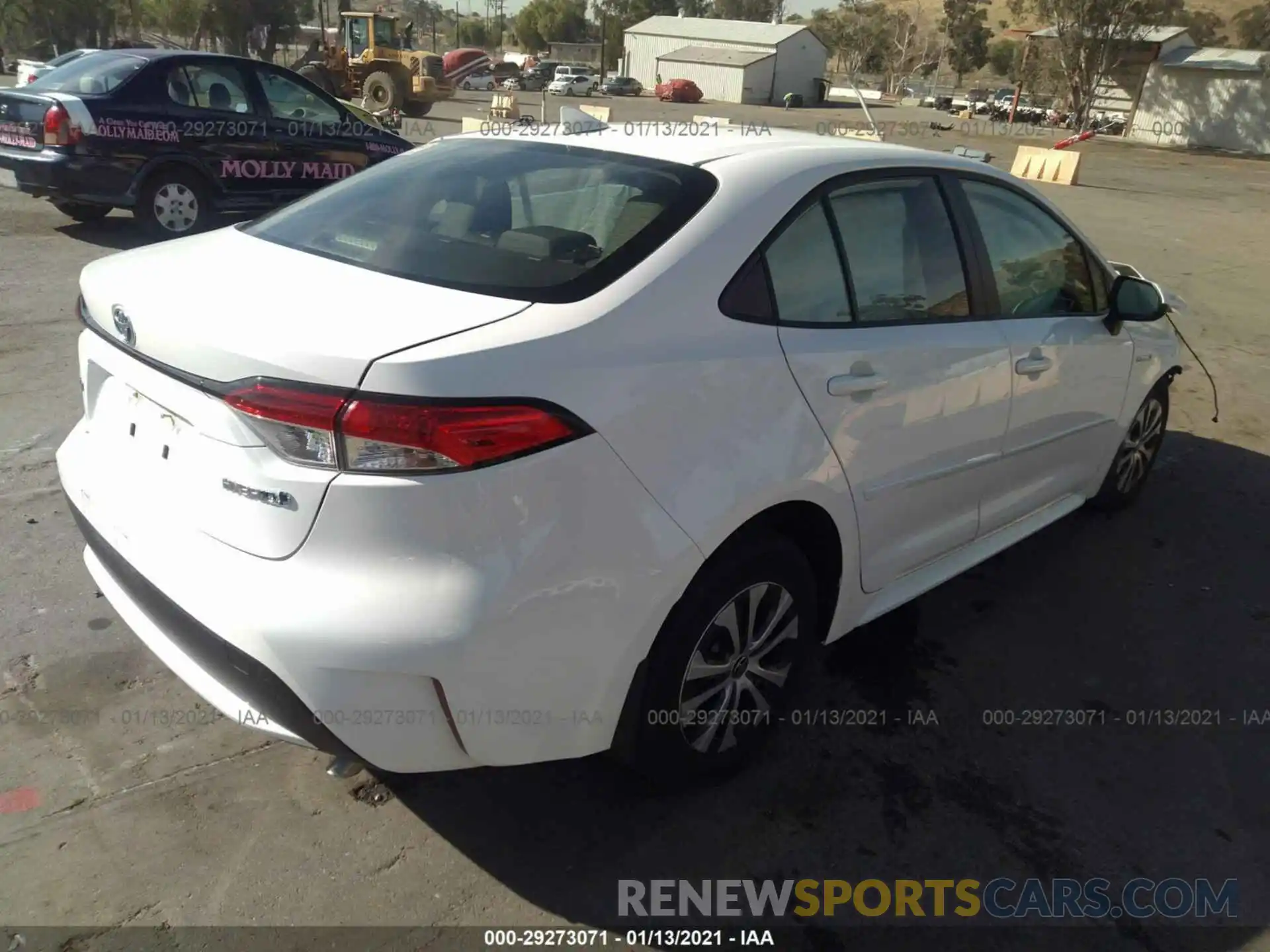 4 Photograph of a damaged car JTDEBRBE0LJ012922 TOYOTA COROLLA 2020