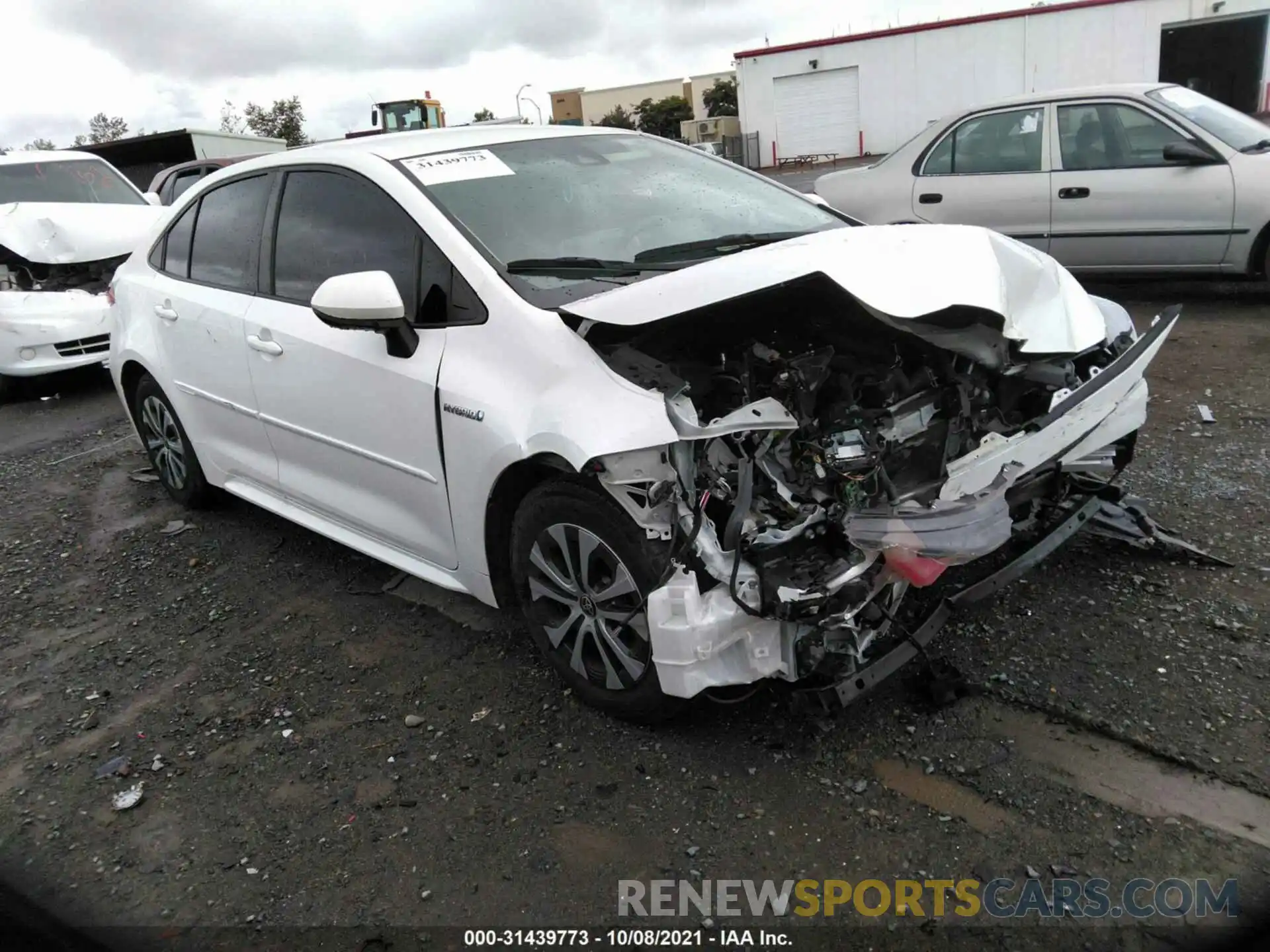 1 Photograph of a damaged car JTDEBRBE0LJ013407 TOYOTA COROLLA 2020