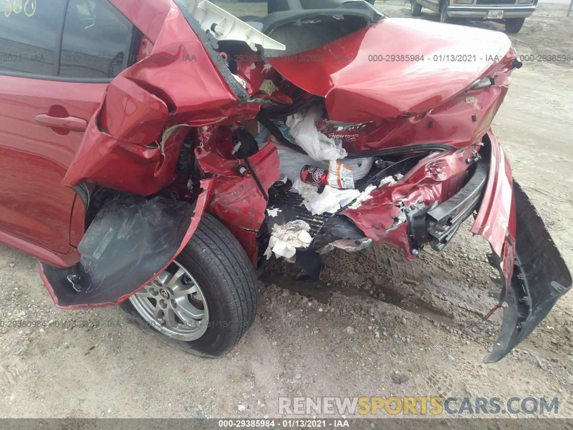 6 Photograph of a damaged car JTDEBRBE0LJ013780 TOYOTA COROLLA 2020