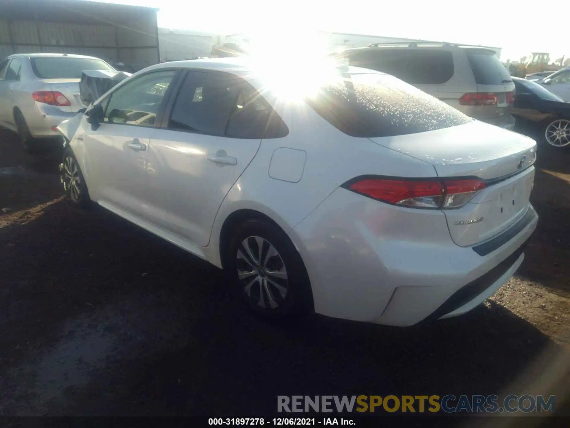 3 Photograph of a damaged car JTDEBRBE0LJ014735 TOYOTA COROLLA 2020