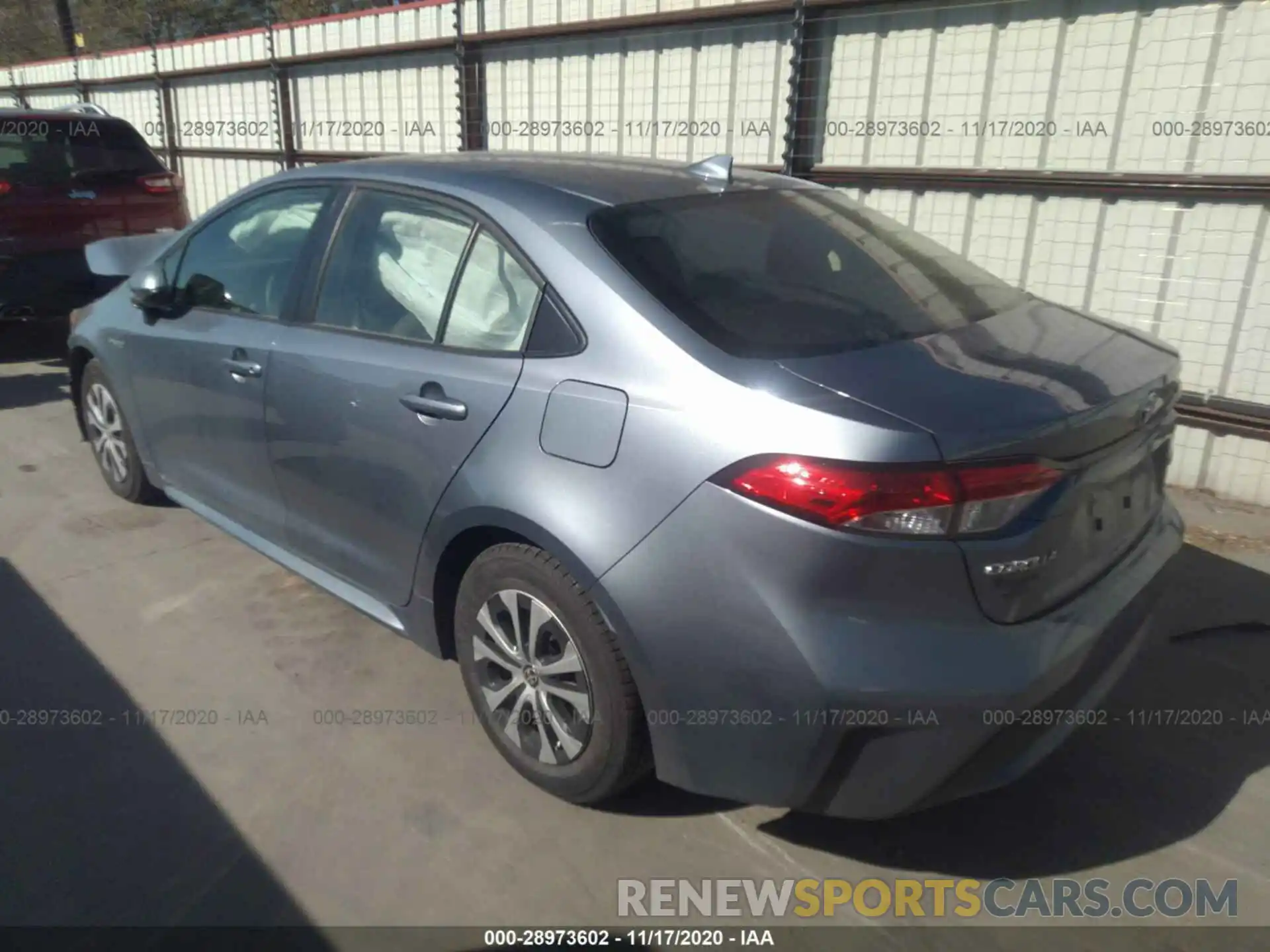 3 Photograph of a damaged car JTDEBRBE0LJ016422 TOYOTA COROLLA 2020