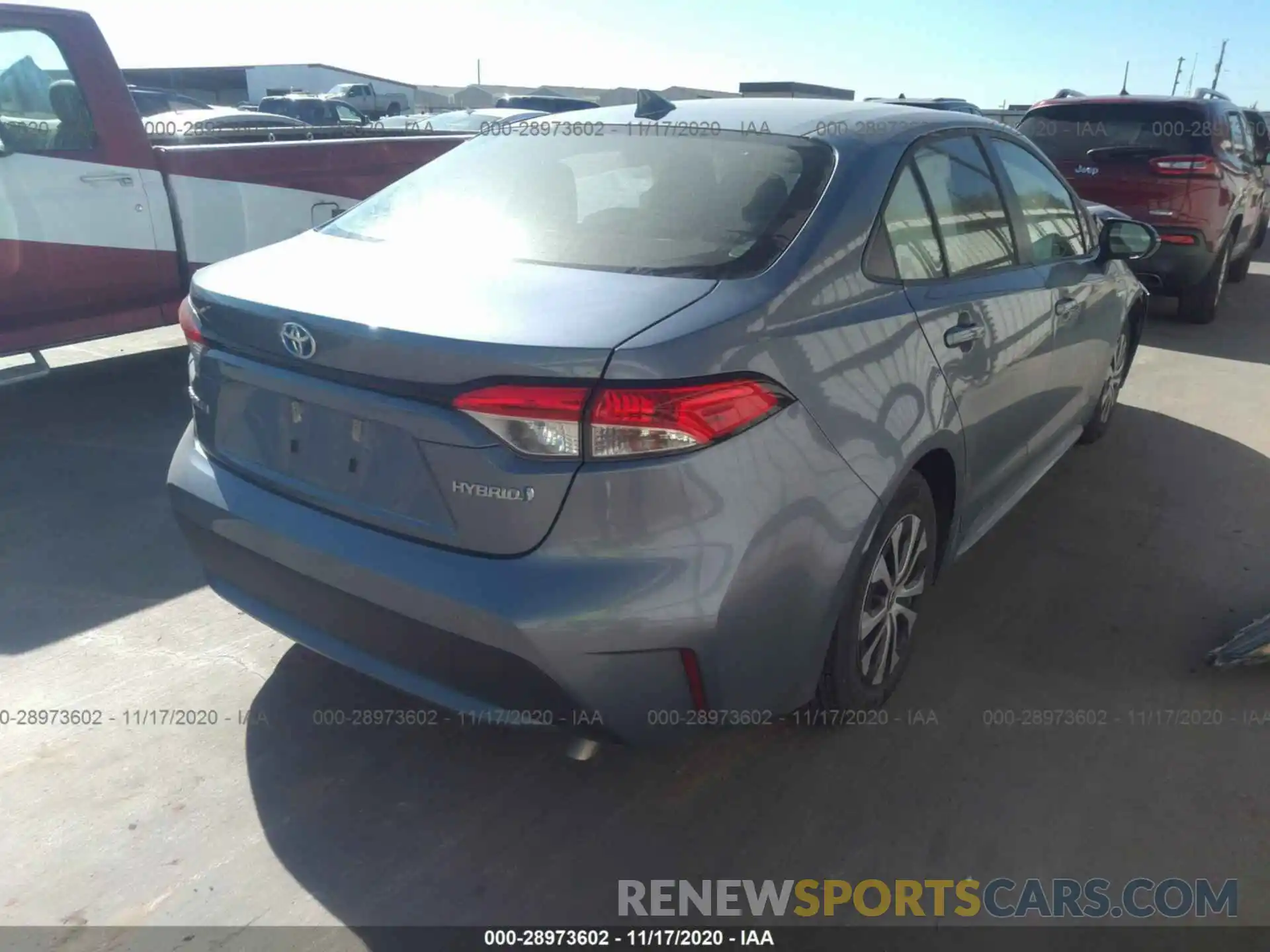 4 Photograph of a damaged car JTDEBRBE0LJ016422 TOYOTA COROLLA 2020