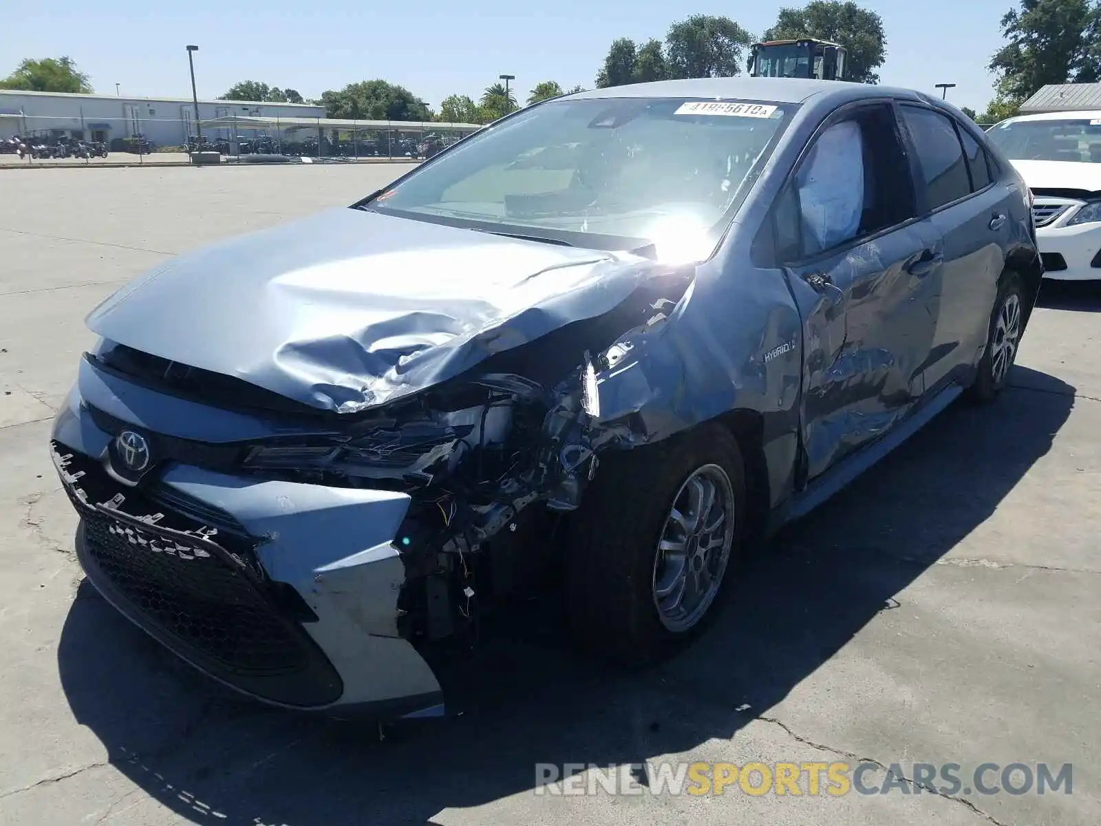 2 Photograph of a damaged car JTDEBRBE0LJ016680 TOYOTA COROLLA 2020