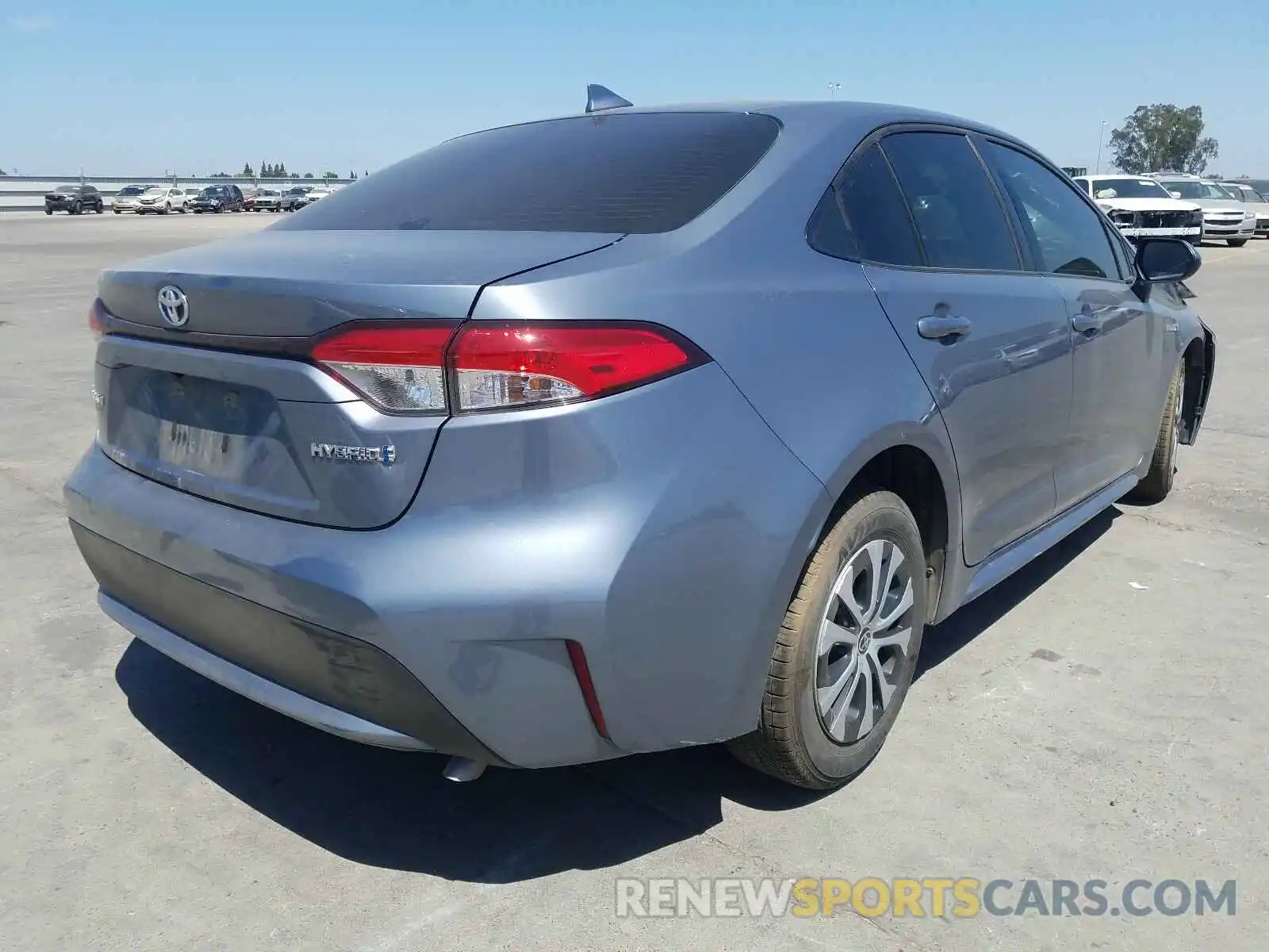 4 Photograph of a damaged car JTDEBRBE0LJ016680 TOYOTA COROLLA 2020