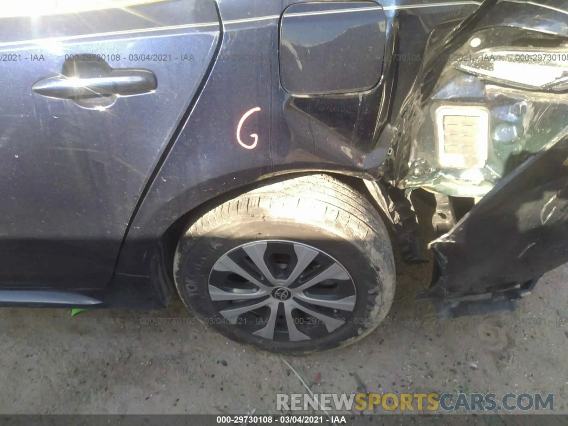 13 Фотография поврежденного автомобиля JTDEBRBE0LJ017148 TOYOTA COROLLA 2020