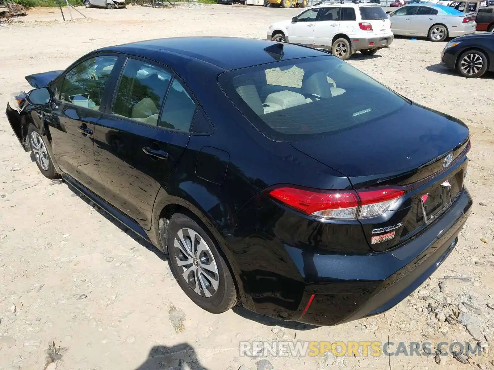 3 Photograph of a damaged car JTDEBRBE0LJ017361 TOYOTA COROLLA 2020