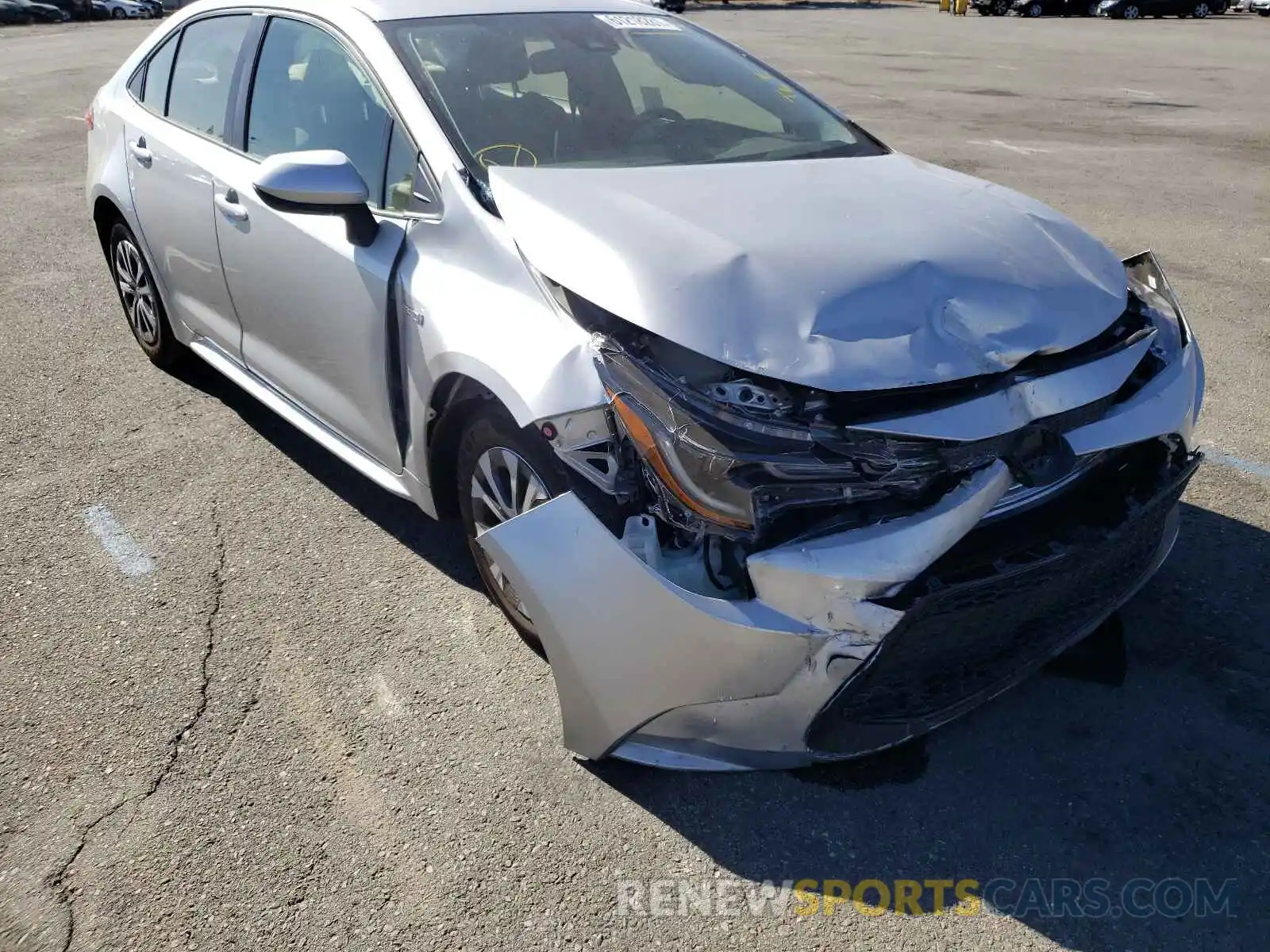 1 Photograph of a damaged car JTDEBRBE0LJ018008 TOYOTA COROLLA 2020