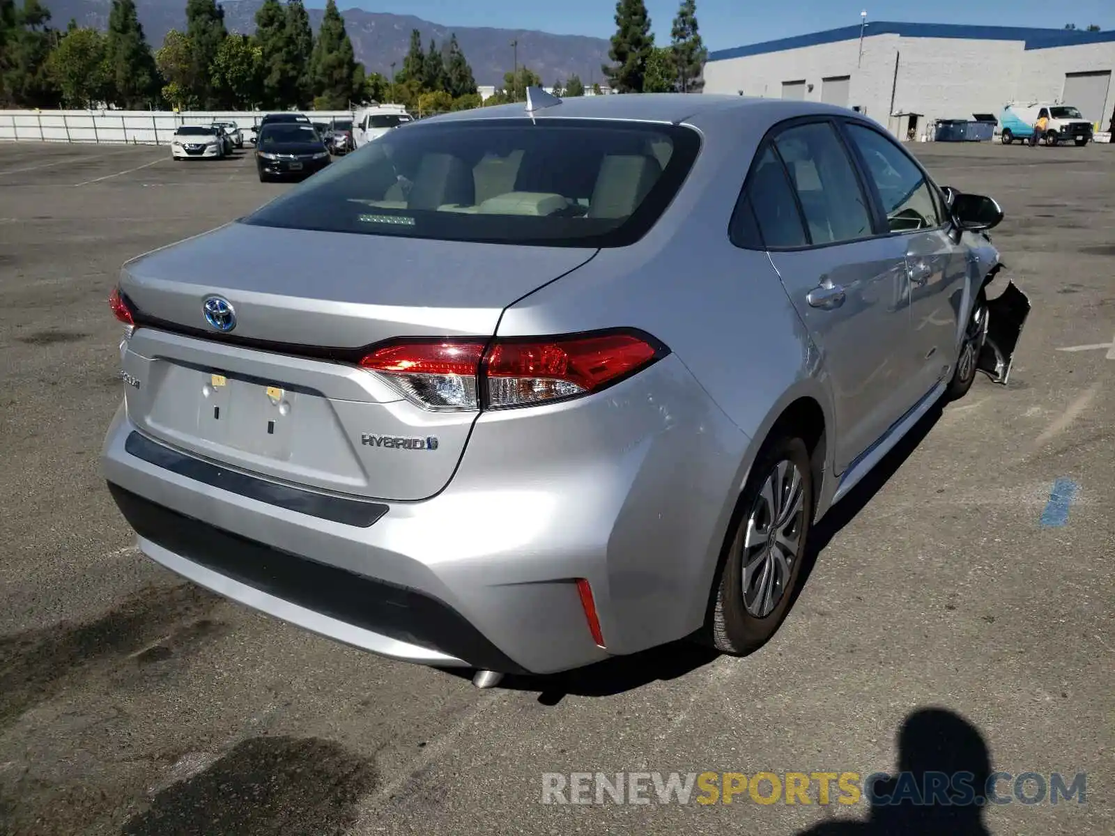 4 Photograph of a damaged car JTDEBRBE0LJ018008 TOYOTA COROLLA 2020