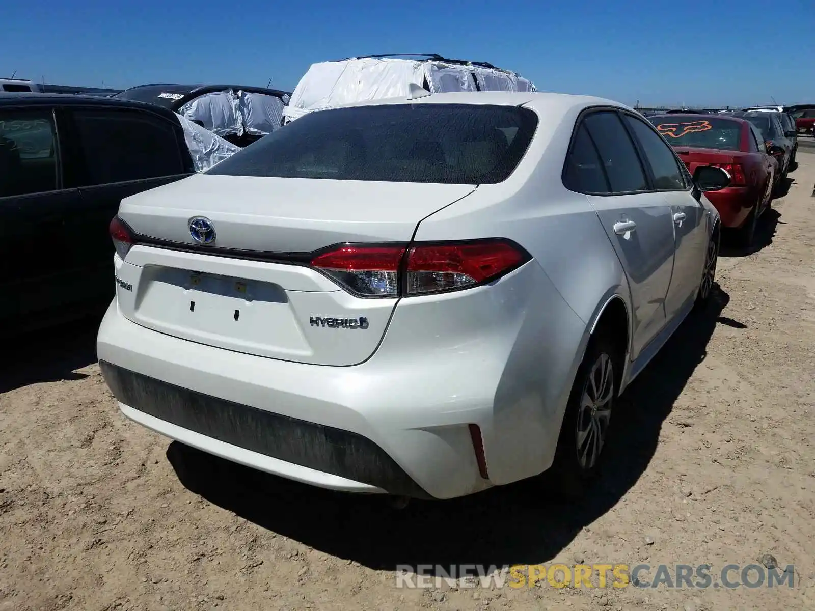 4 Photograph of a damaged car JTDEBRBE0LJ018395 TOYOTA COROLLA 2020