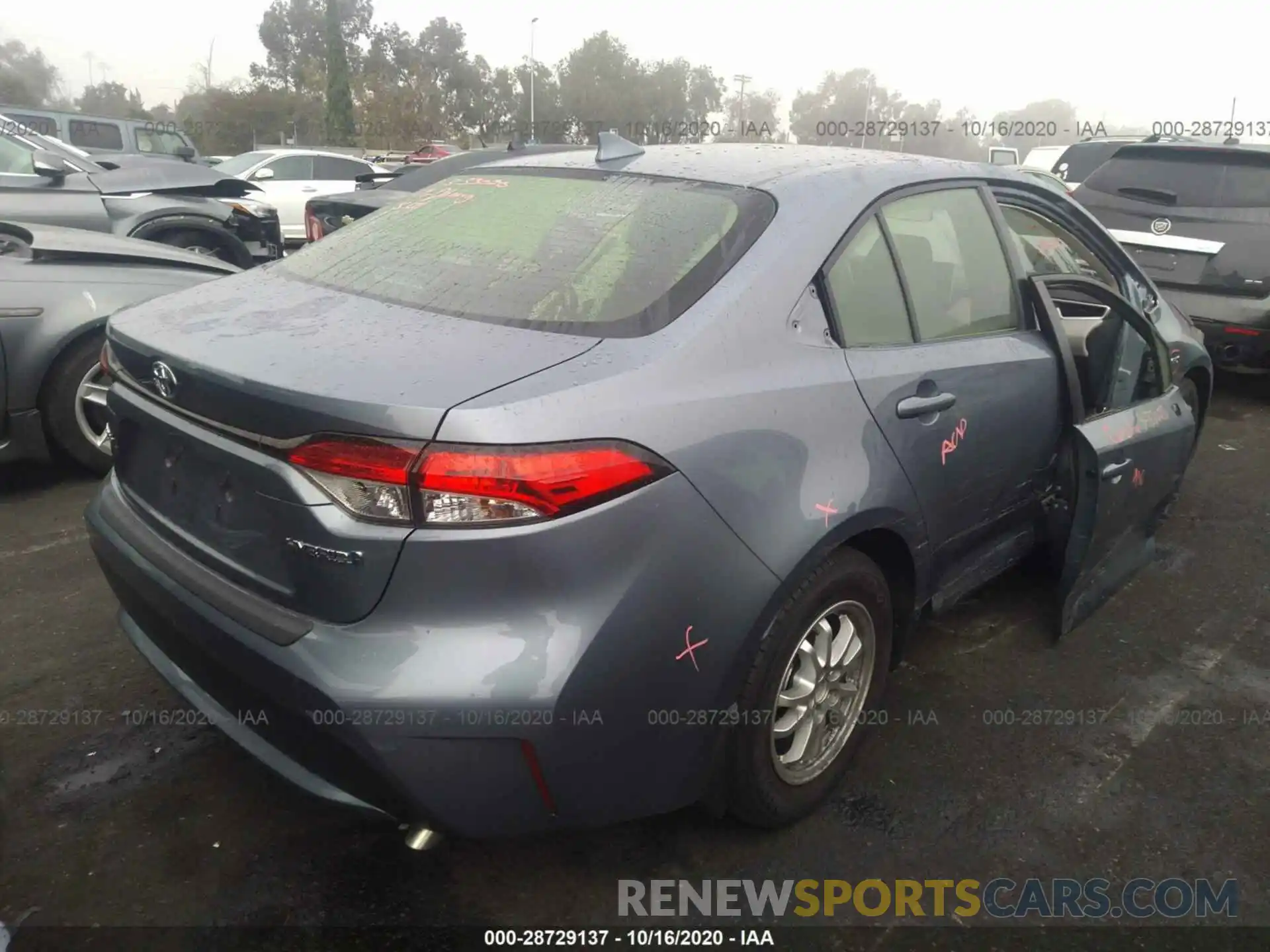 4 Photograph of a damaged car JTDEBRBE0LJ018610 TOYOTA COROLLA 2020