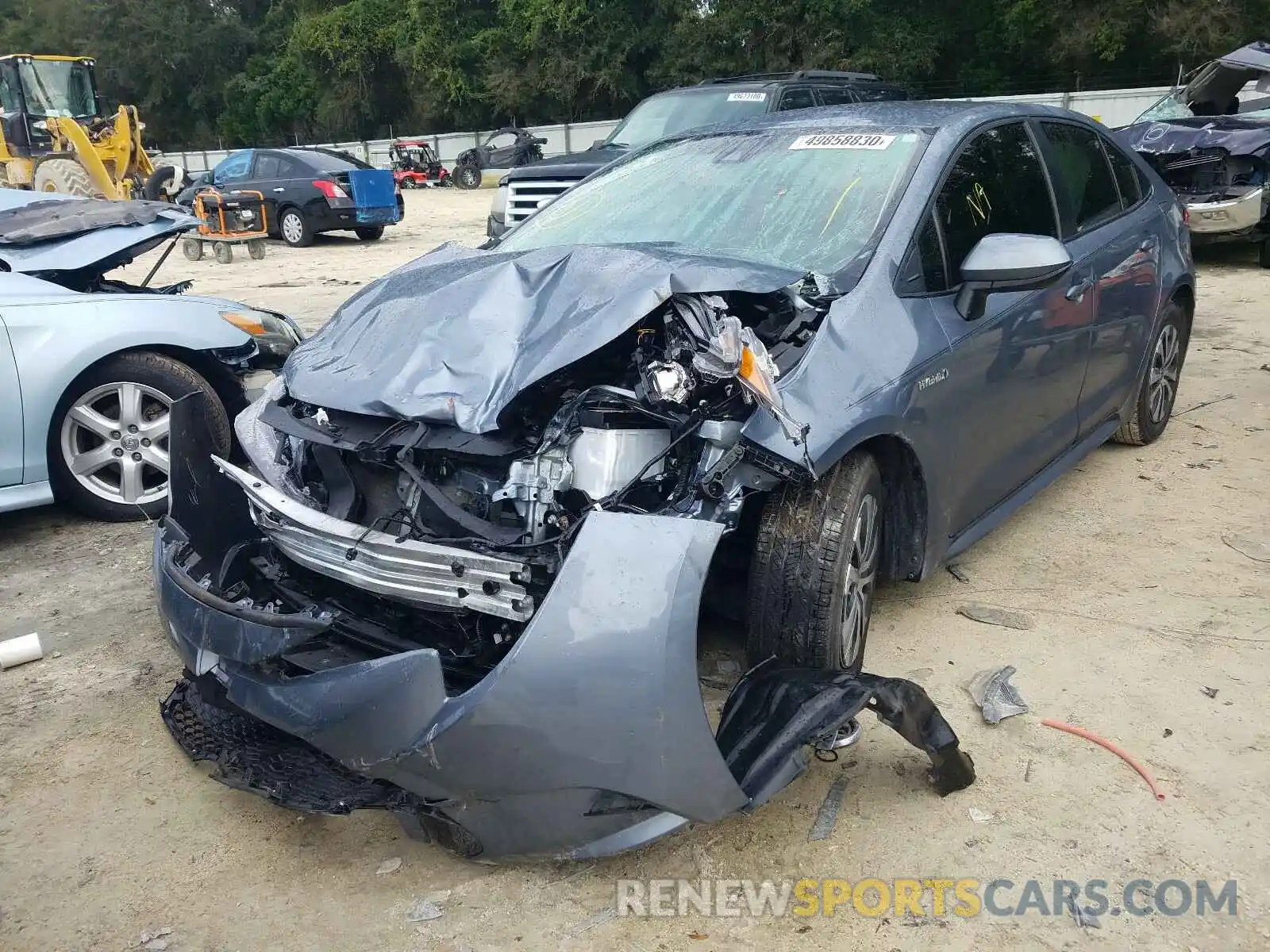 2 Photograph of a damaged car JTDEBRBE0LJ018929 TOYOTA COROLLA 2020