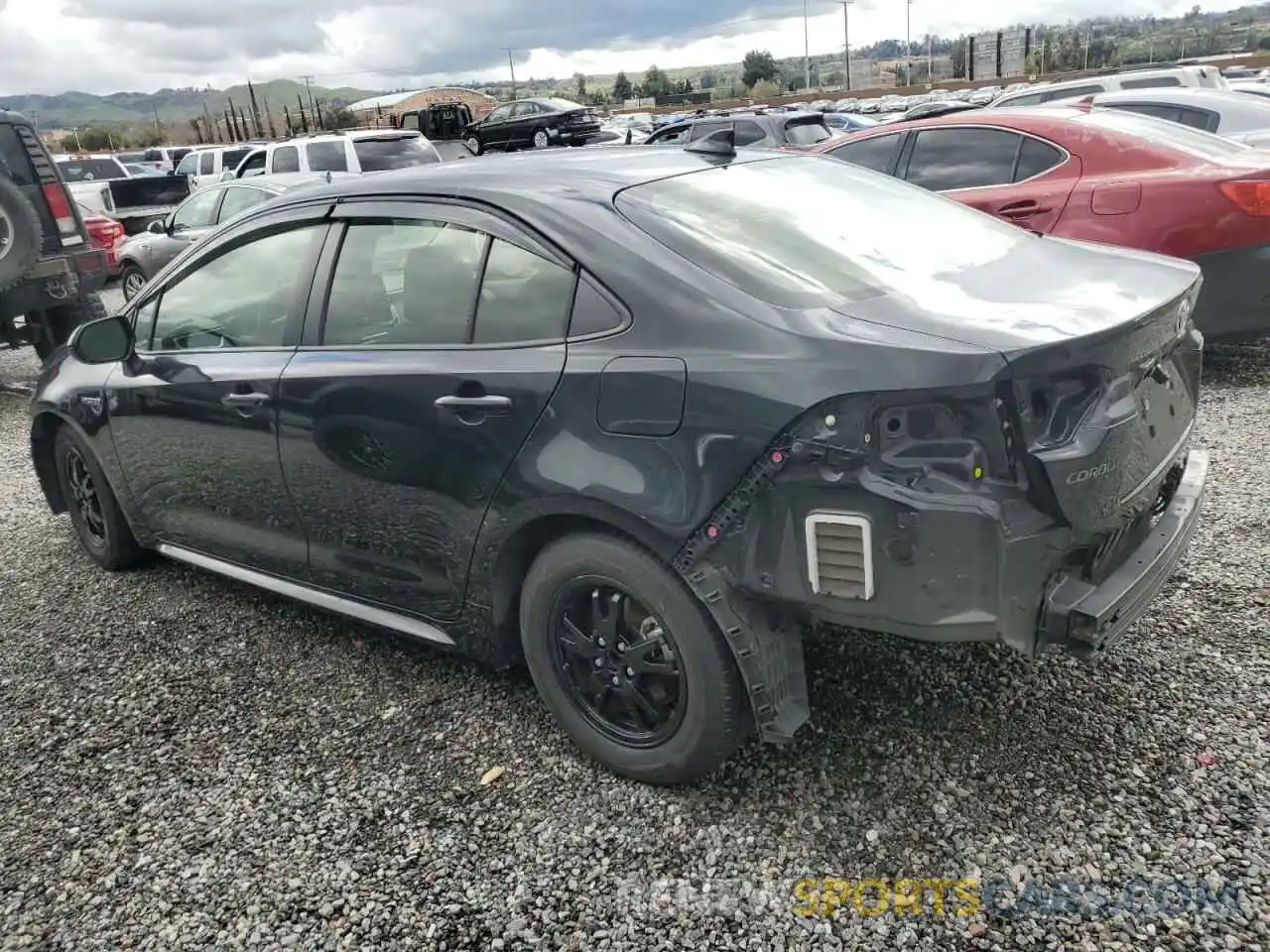 2 Photograph of a damaged car JTDEBRBE0LJ019224 TOYOTA COROLLA 2020