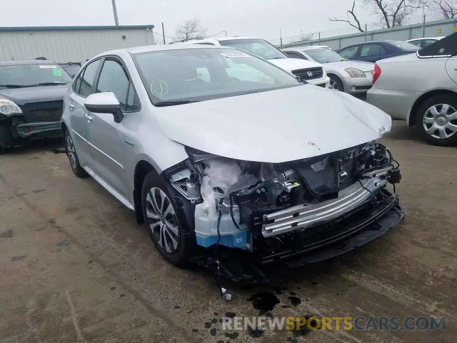 1 Photograph of a damaged car JTDEBRBE0LJ020227 TOYOTA COROLLA 2020