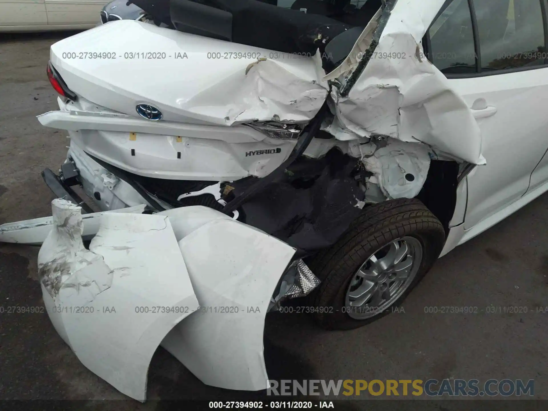 6 Photograph of a damaged car JTDEBRBE0LJ022303 TOYOTA COROLLA 2020