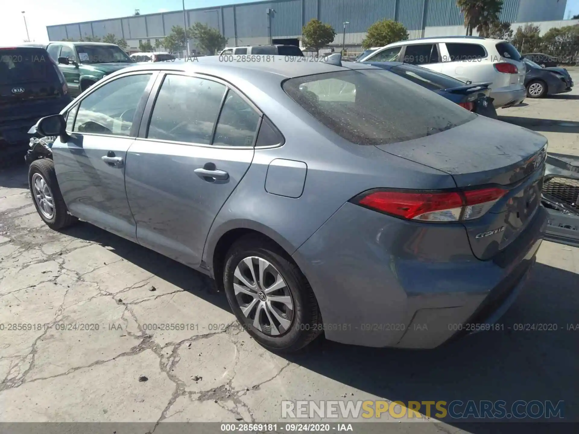 3 Photograph of a damaged car JTDEBRBE0LJ023242 TOYOTA COROLLA 2020