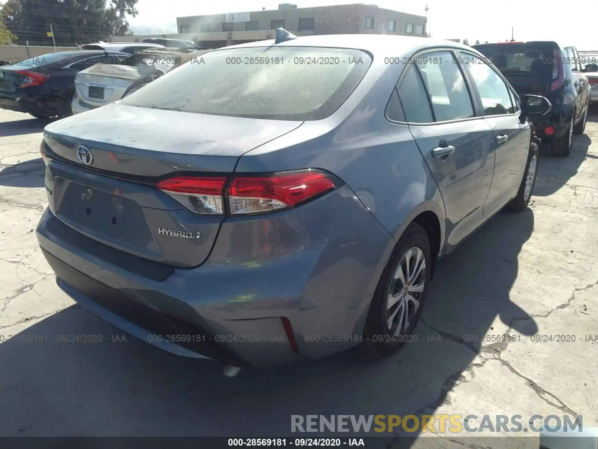 4 Photograph of a damaged car JTDEBRBE0LJ023242 TOYOTA COROLLA 2020