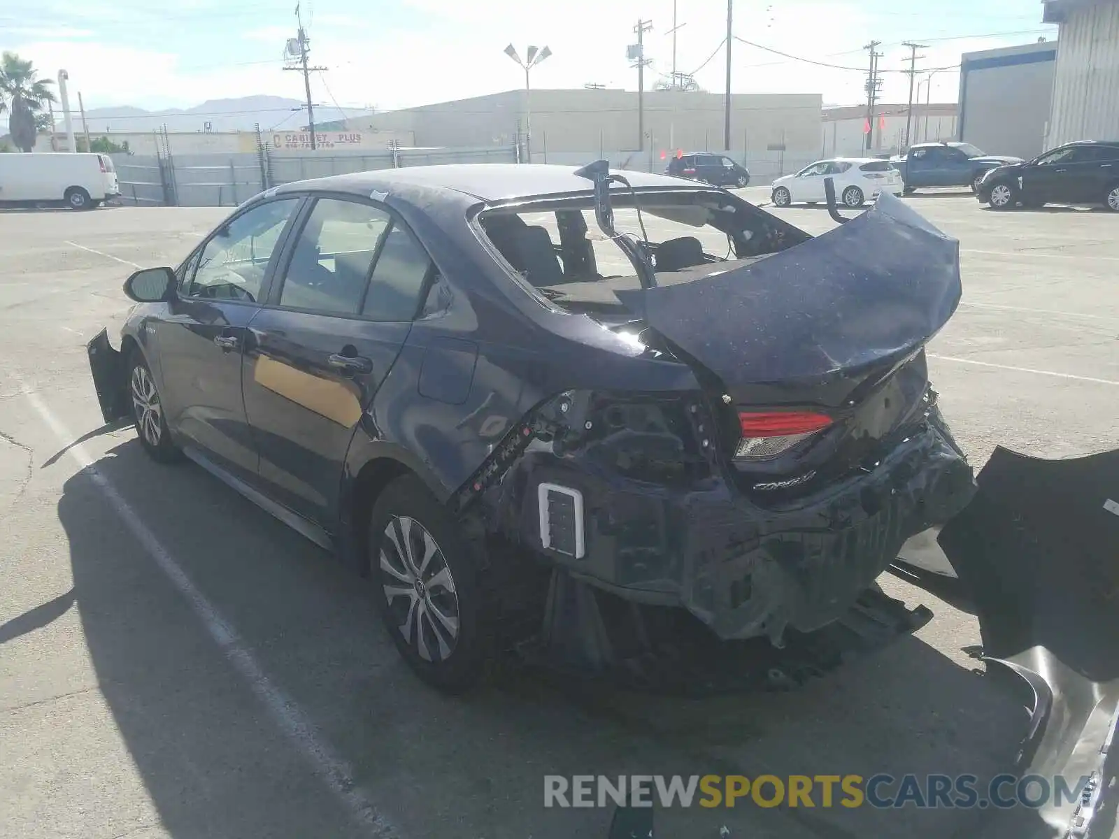 3 Photograph of a damaged car JTDEBRBE0LJ023371 TOYOTA COROLLA 2020