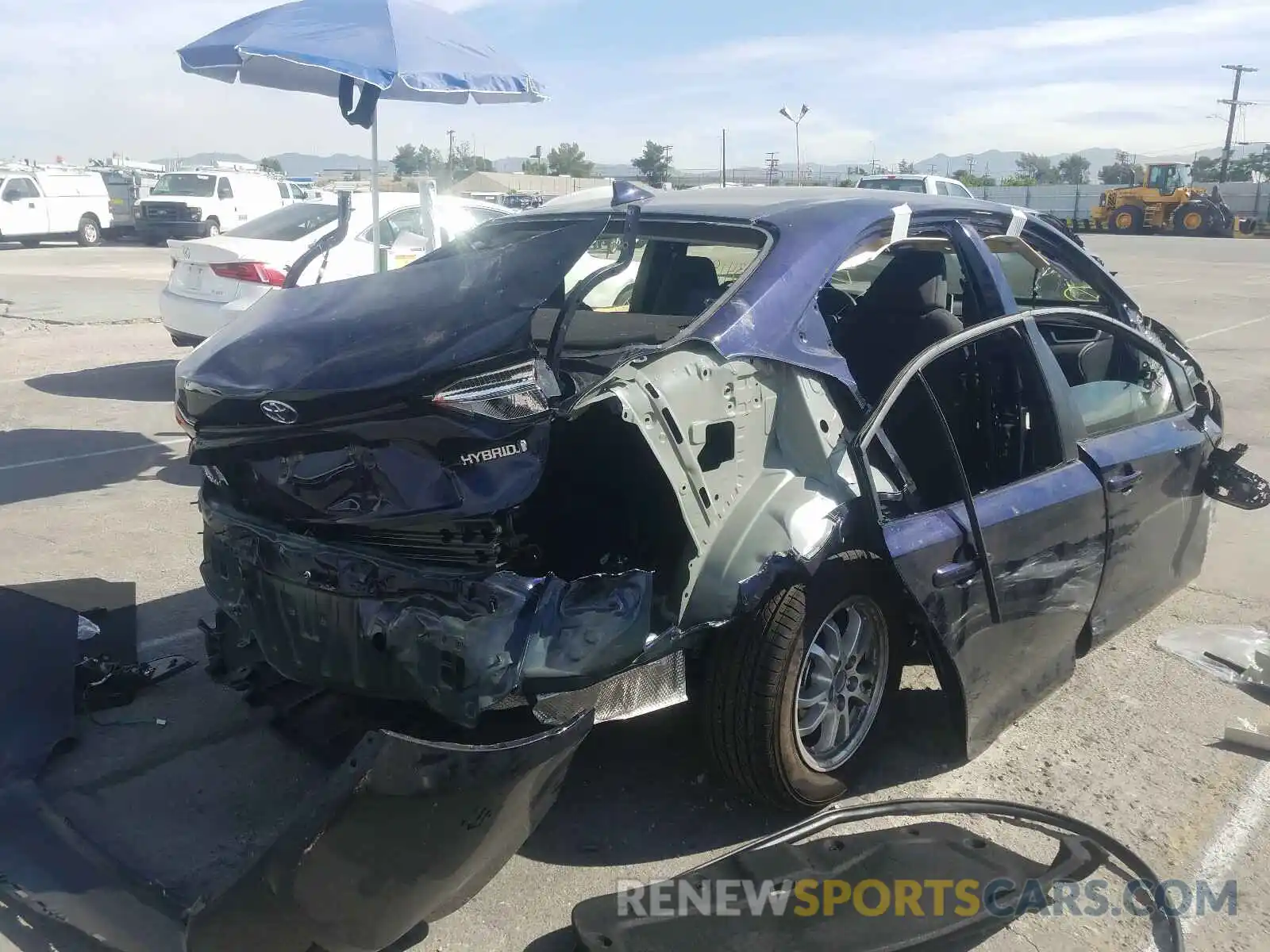 4 Photograph of a damaged car JTDEBRBE0LJ023371 TOYOTA COROLLA 2020