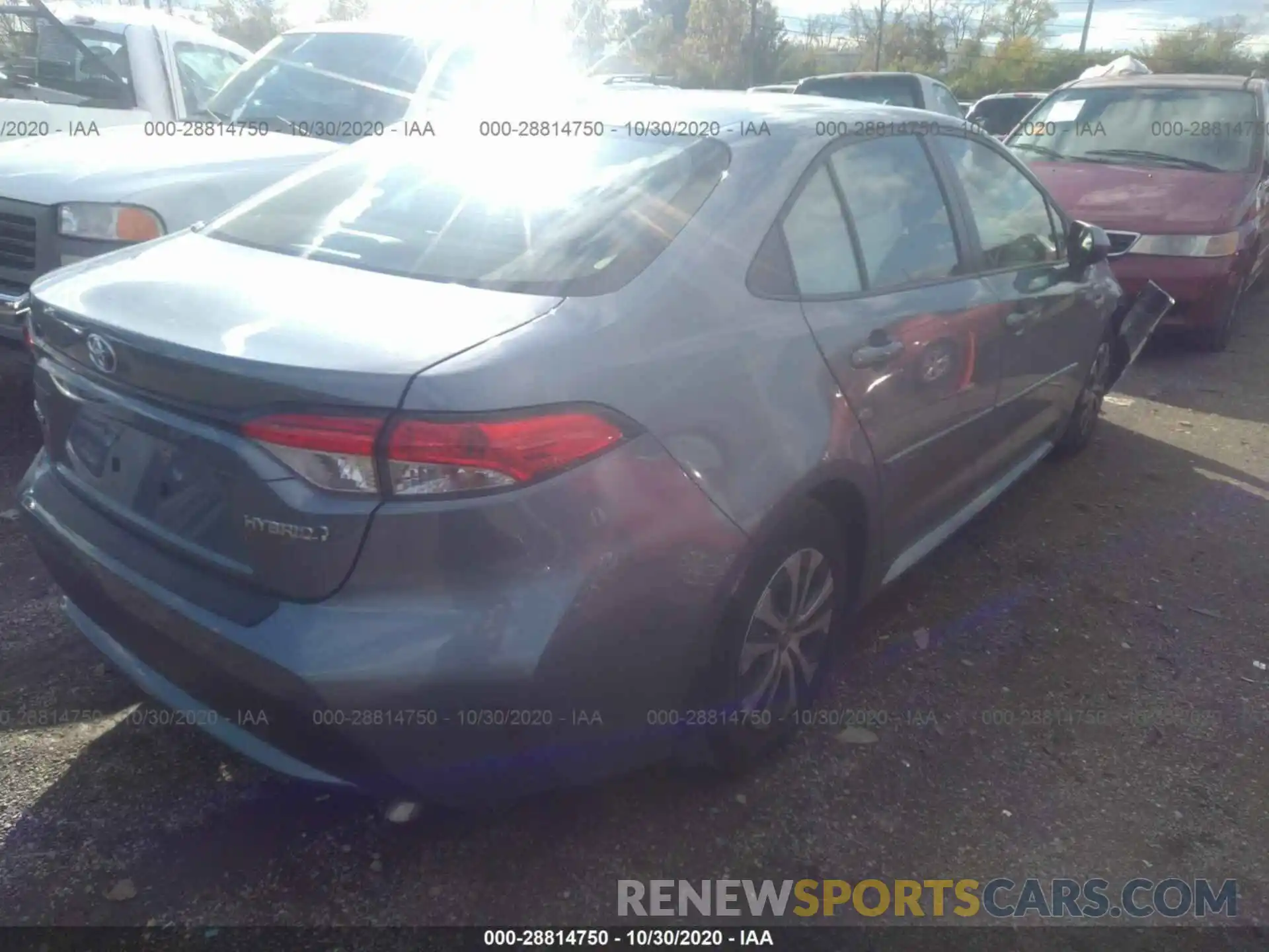 4 Photograph of a damaged car JTDEBRBE0LJ023788 TOYOTA COROLLA 2020