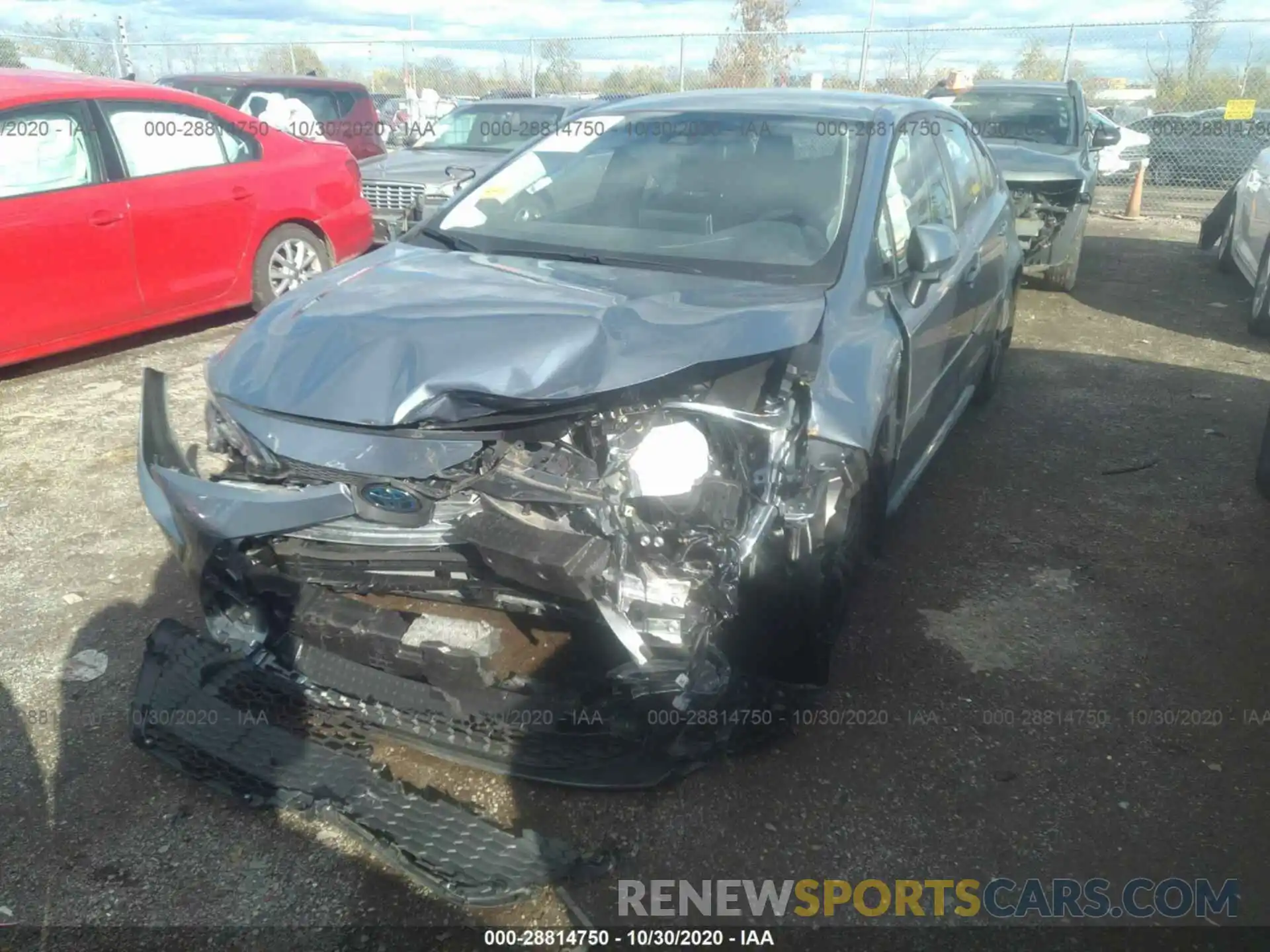 6 Photograph of a damaged car JTDEBRBE0LJ023788 TOYOTA COROLLA 2020